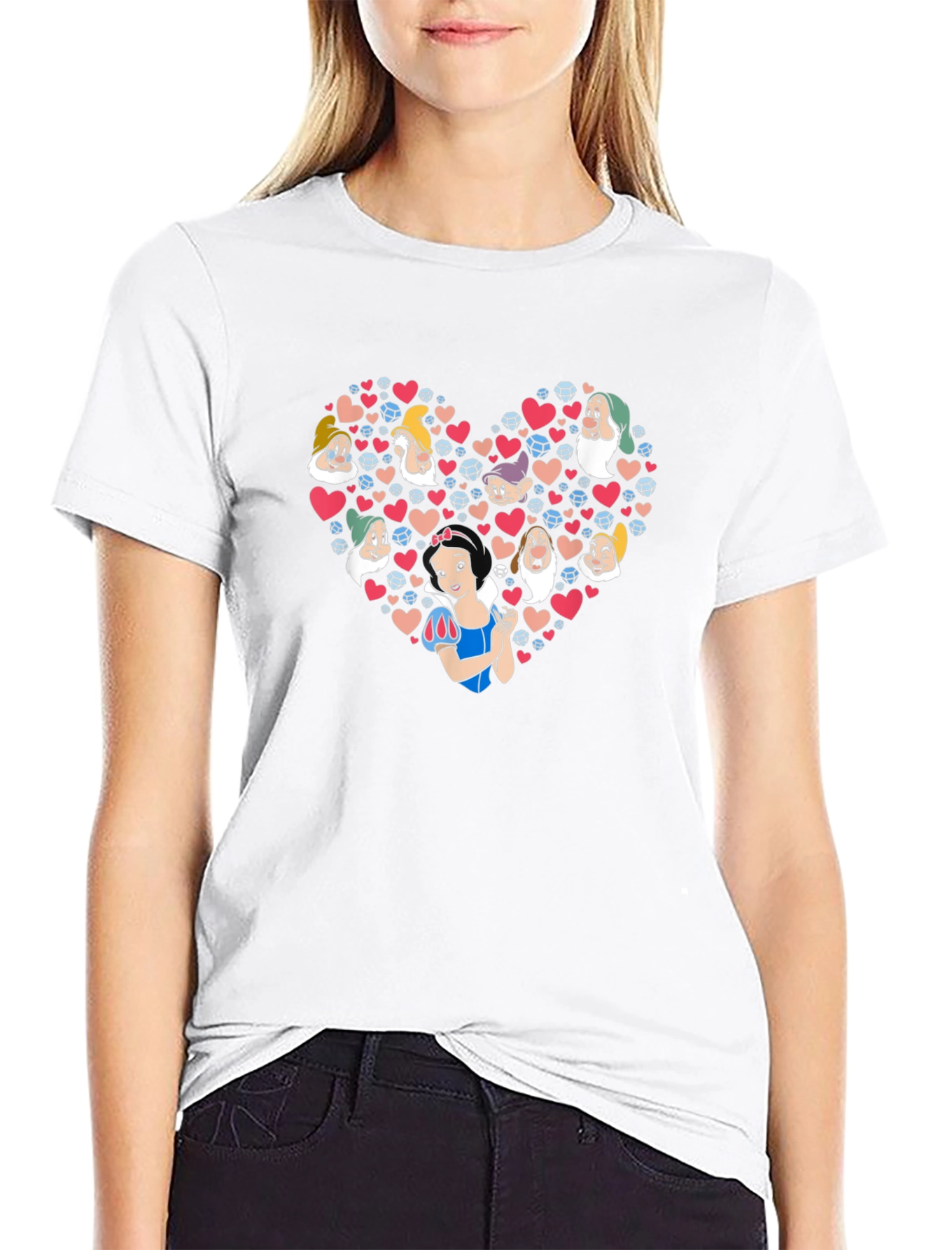 Snow White Heart Graphic Tee