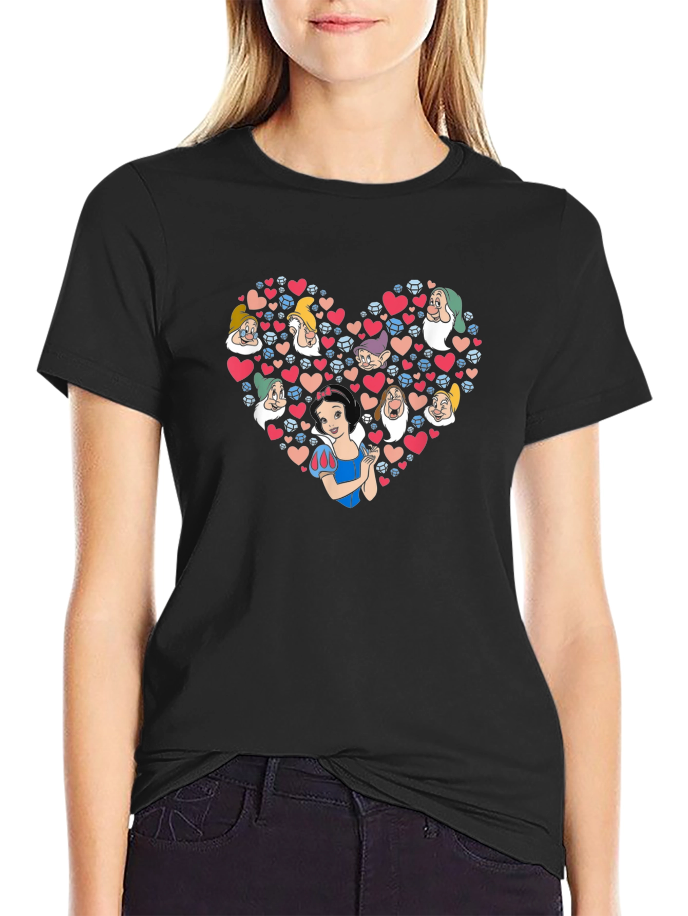 Snow White Heart Graphic Tee
