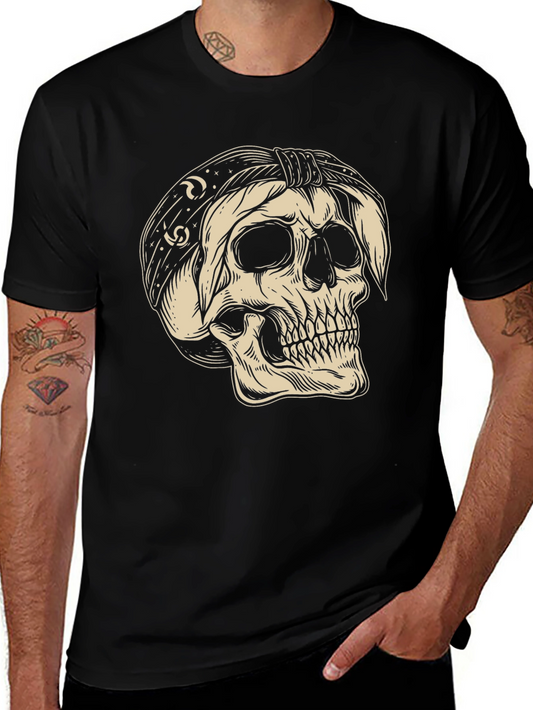 Skull Bandana Graphic T-Shirt
