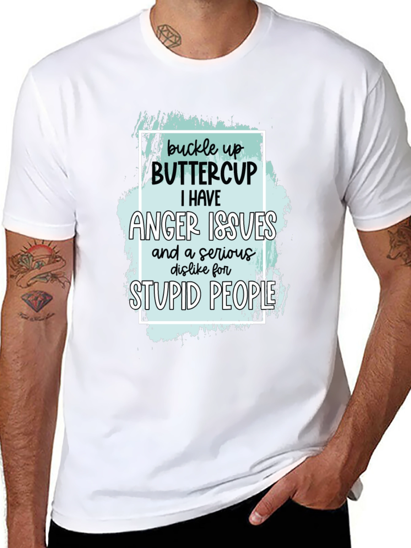 Buckle Up Buttercup Anger Issues T-Shirt
