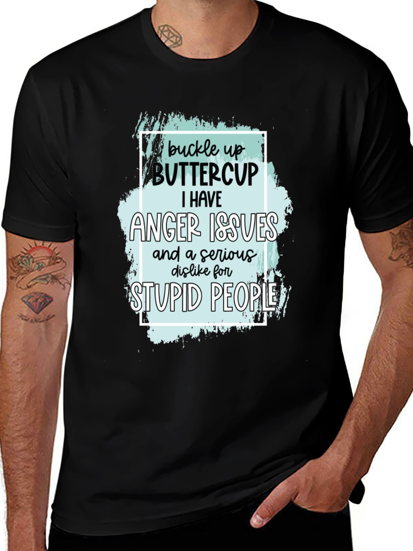 Buckle Up Buttercup Anger Issues T-Shirt