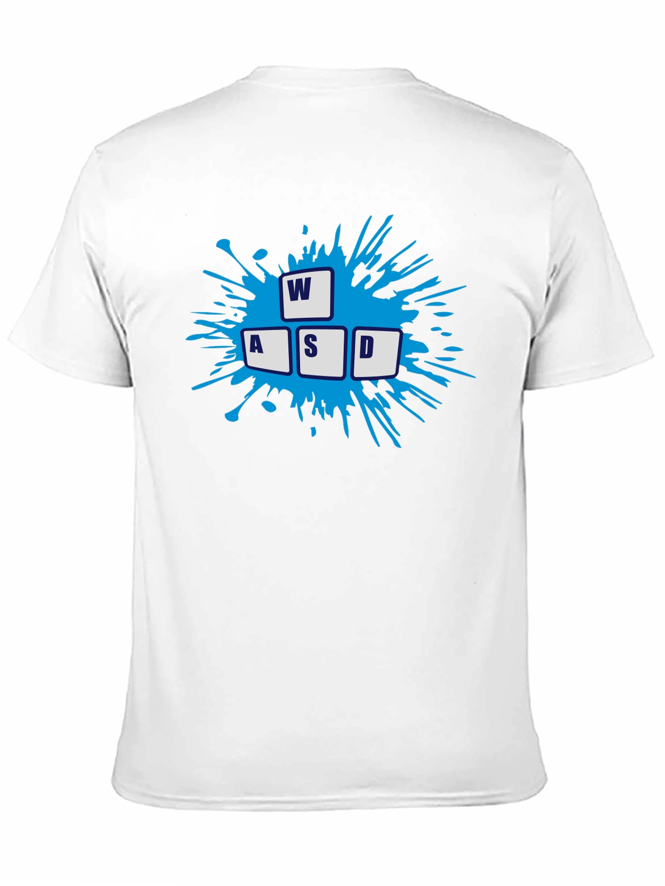 Gamer WASD Keys Graphic Black T-Shirt