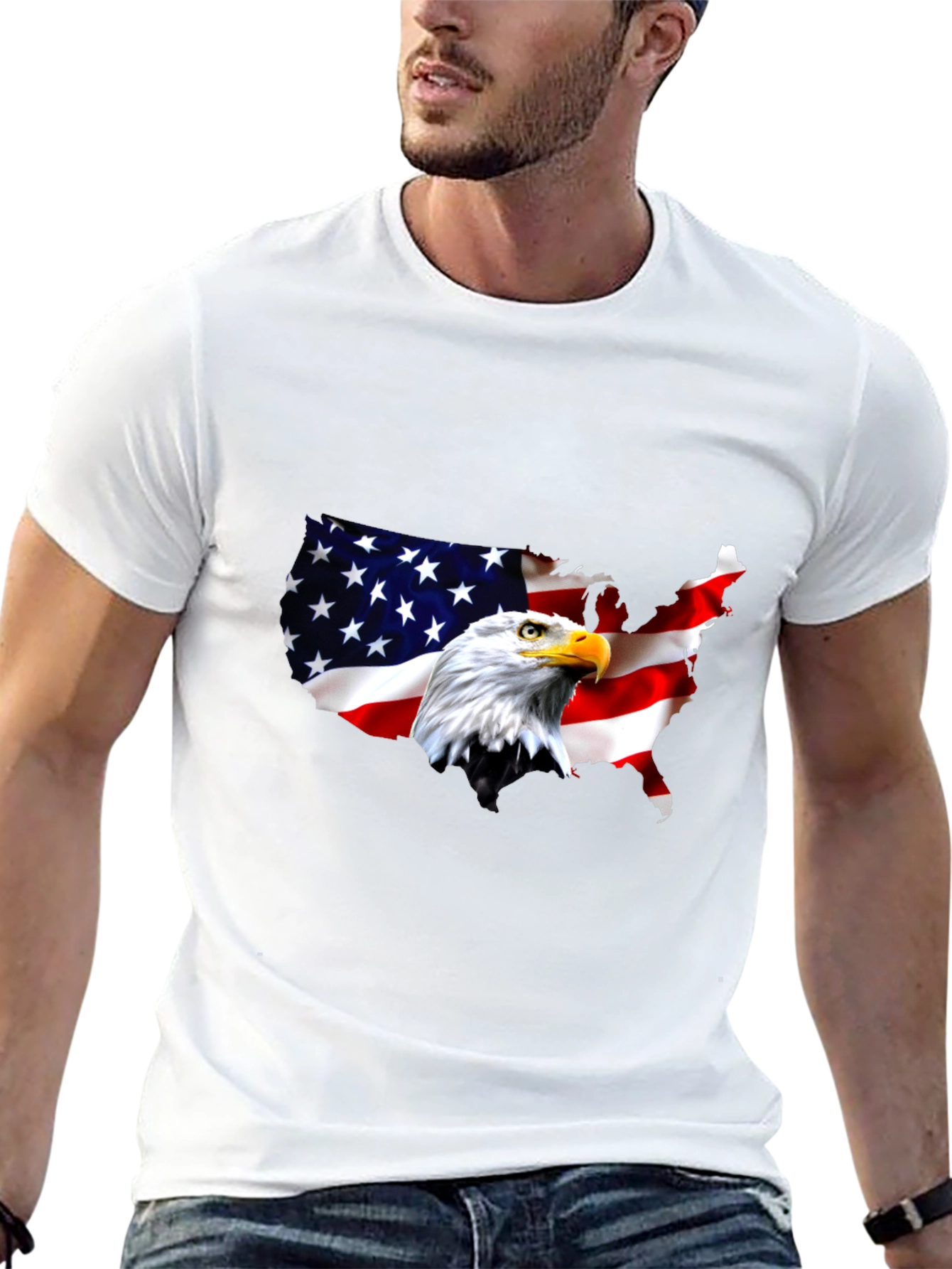 American Eagle Flag Graphic T-Shirt