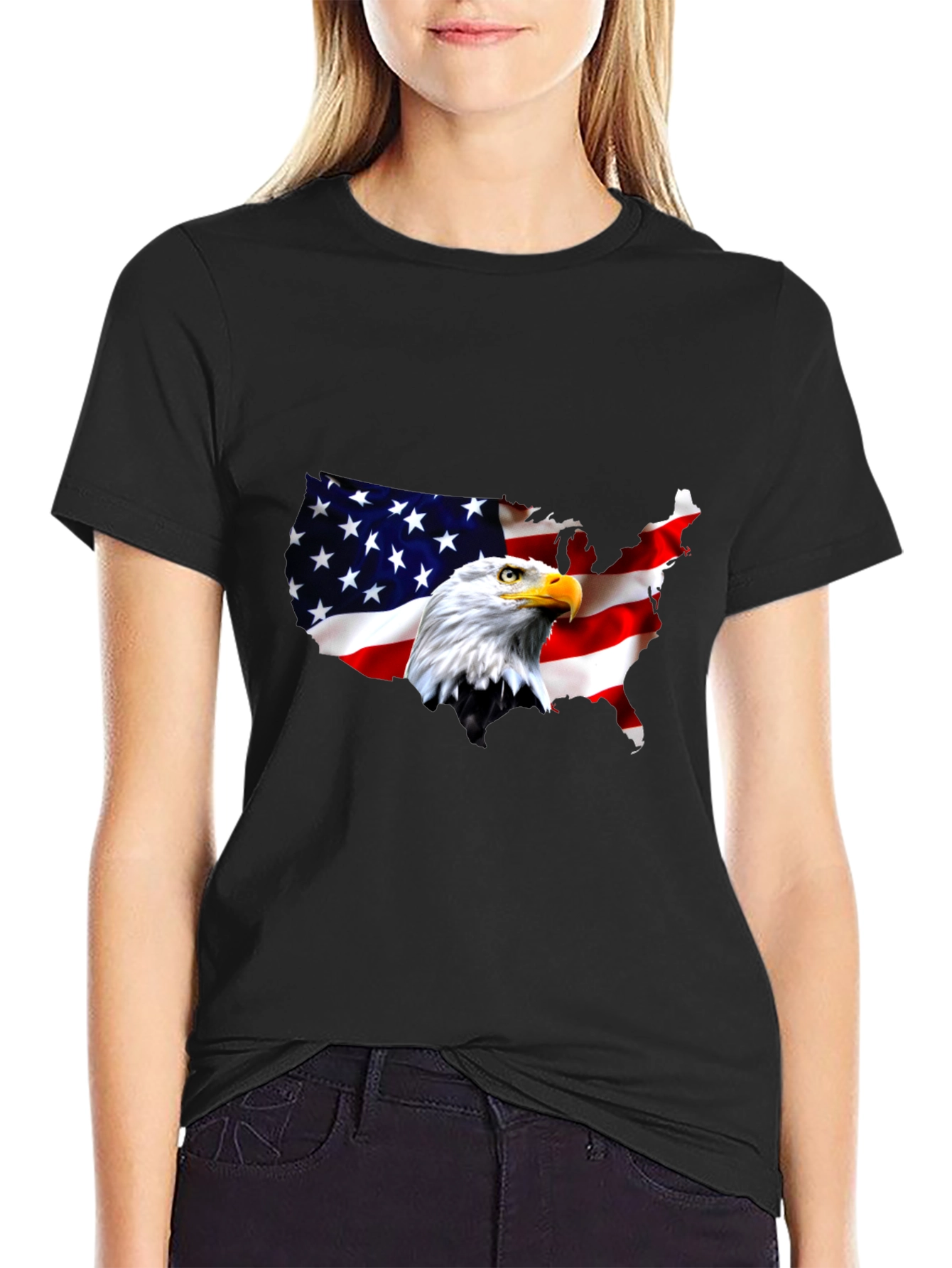 American Eagle Flag Graphic T-Shirt