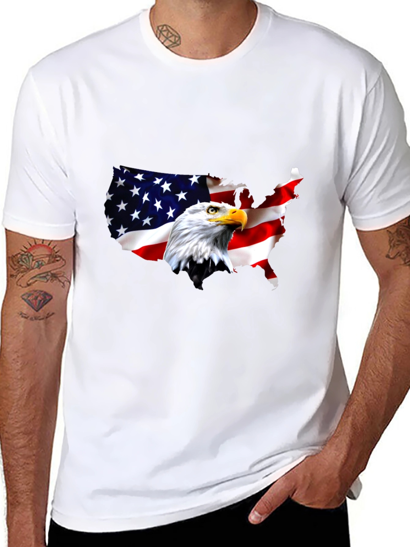 American Eagle Flag Graphic T-Shirt