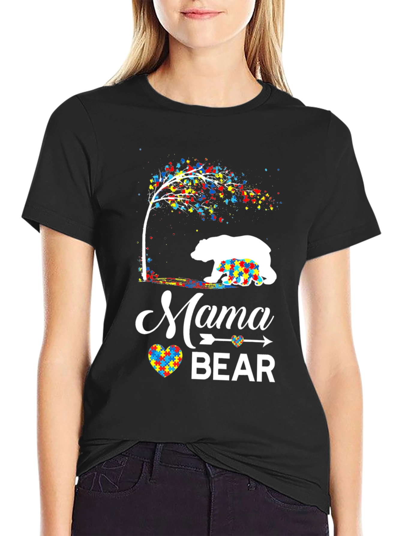 Mama Bear Autism Awareness T-Shirt