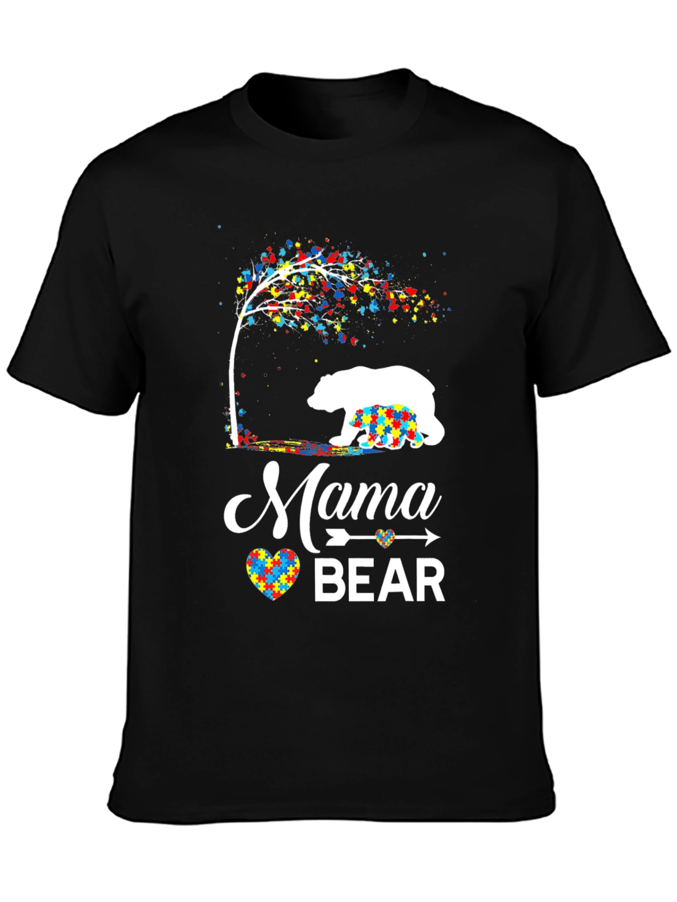 Mama Bear Autism Awareness T-Shirt
