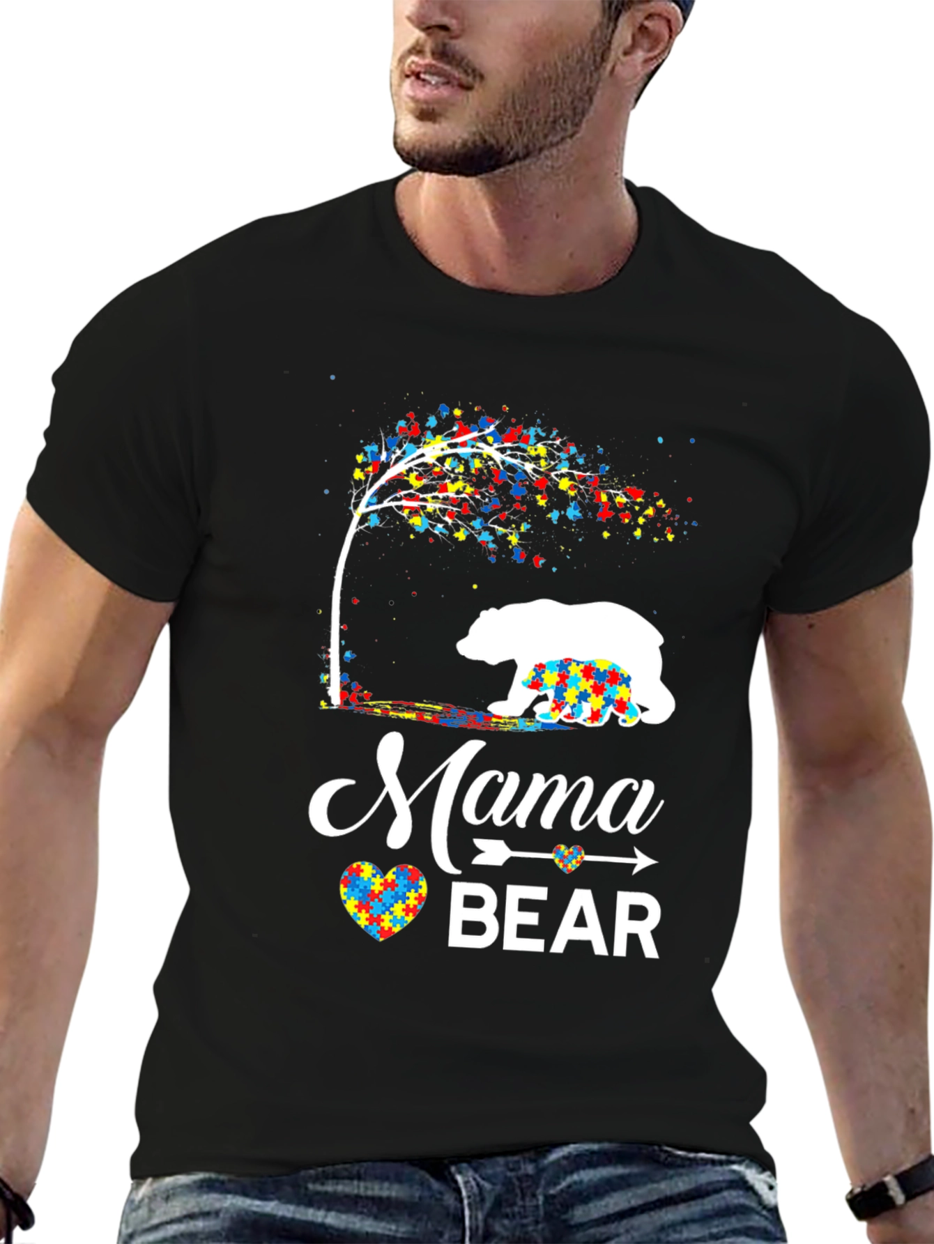 Mama Bear Autism Awareness T-Shirt