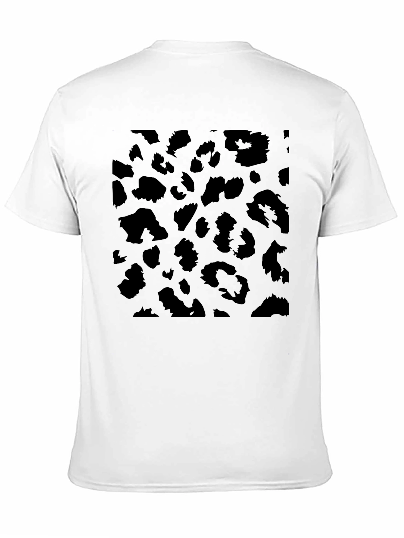 Black Leopard Print Tee - Stylish Mens Casual Wear