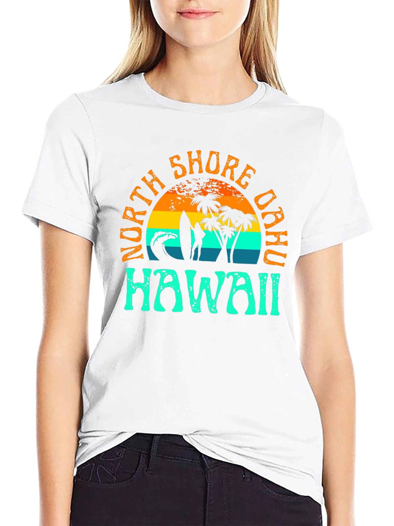 North Shore Oahu Hawaii Graphic T-Shirt