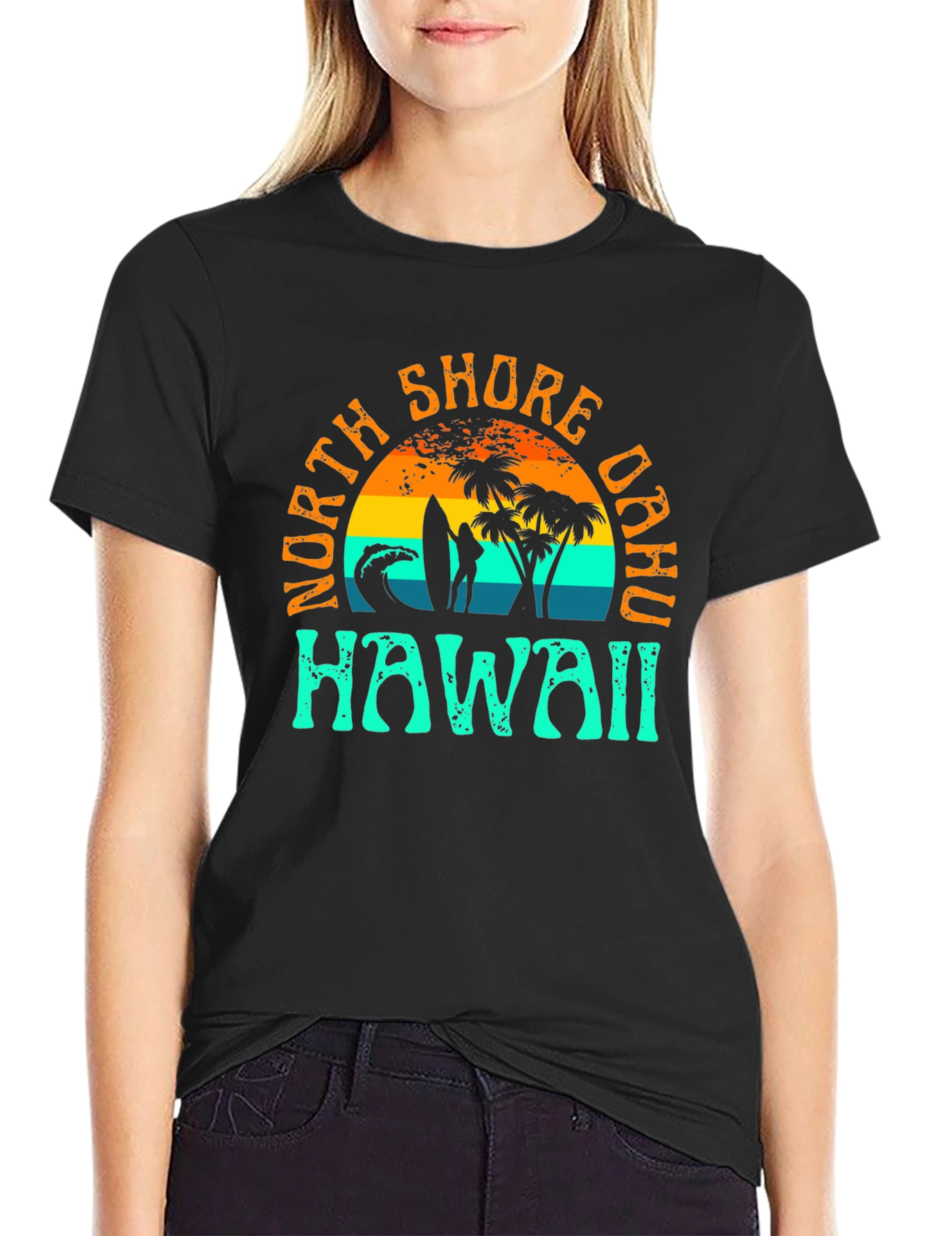 North Shore Oahu Hawaii Graphic T-Shirt