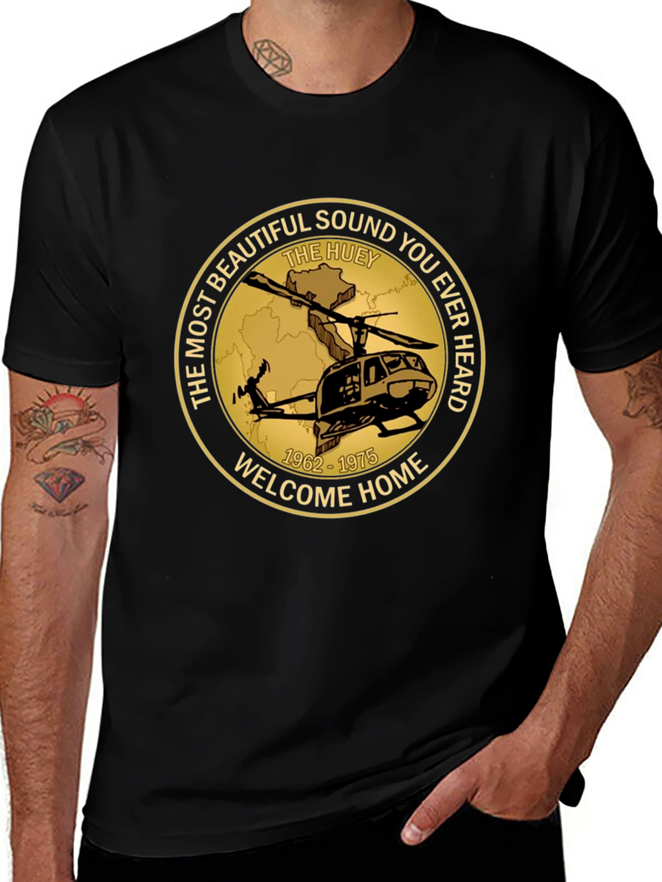 The Huey - Welcome Home Black T-Shirt