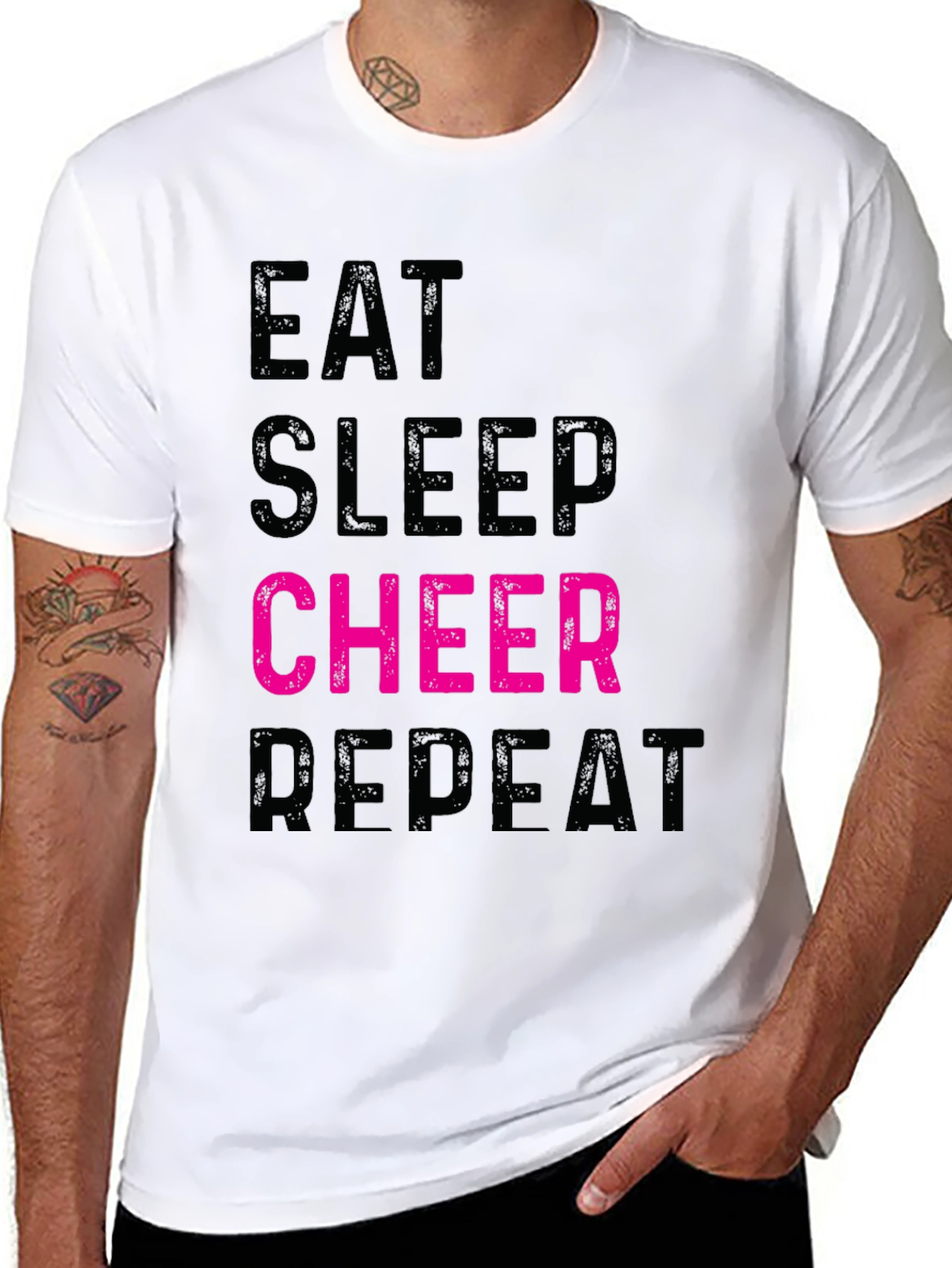 Eat Sleep Cheer Repeat T-Shirt