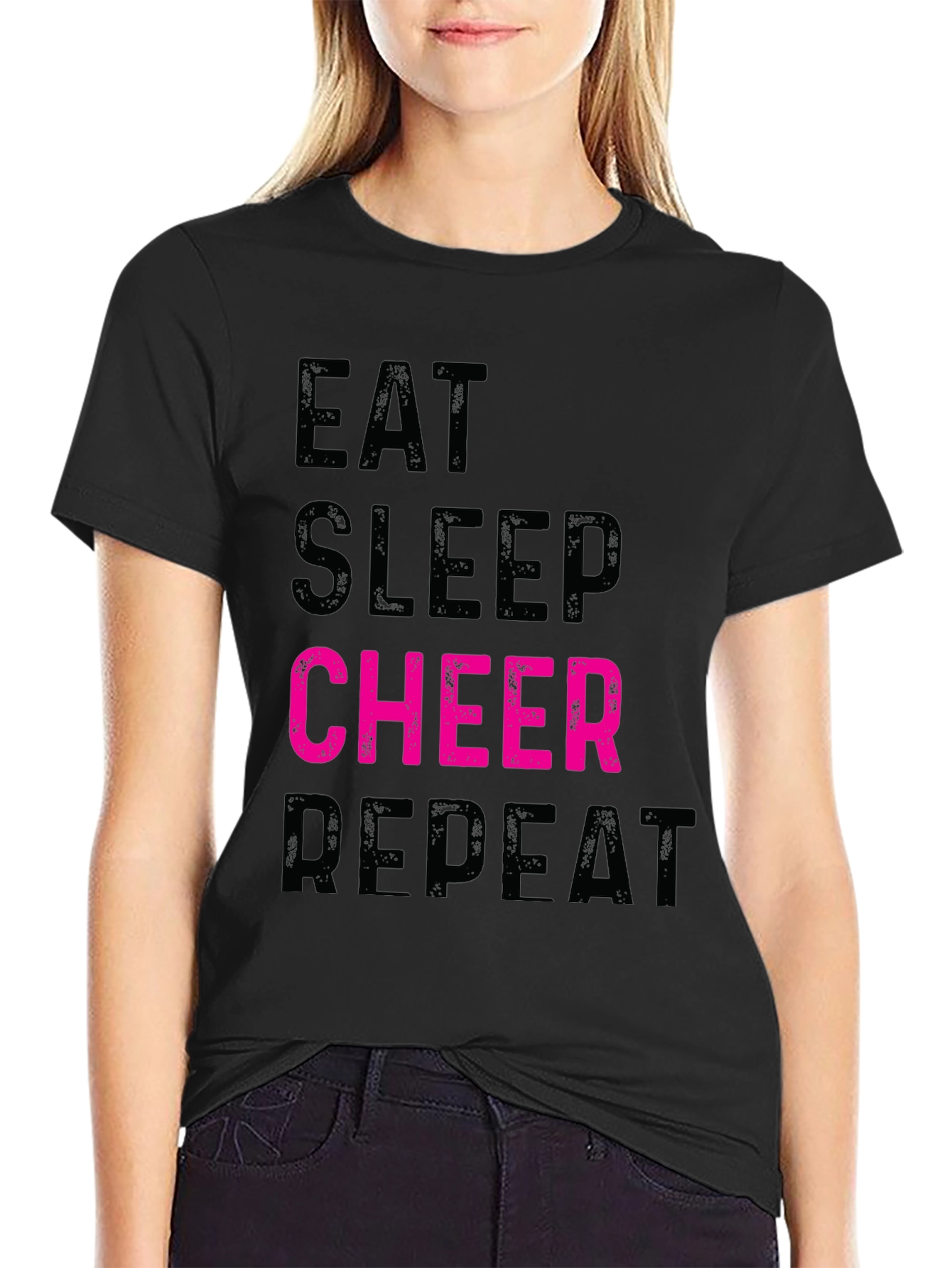 Eat Sleep Cheer Repeat T-Shirt