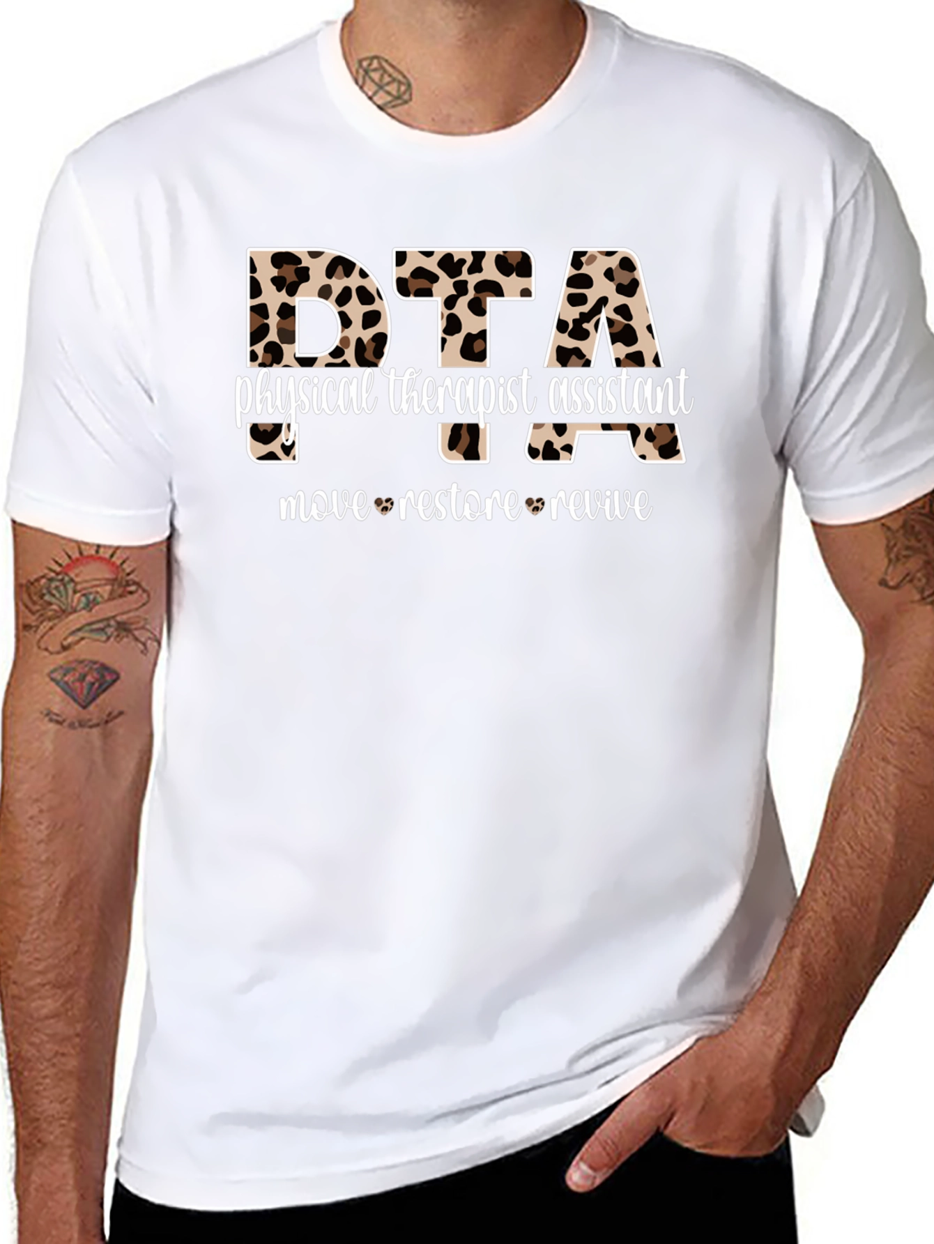 DTA Leopard Print T-Shirt