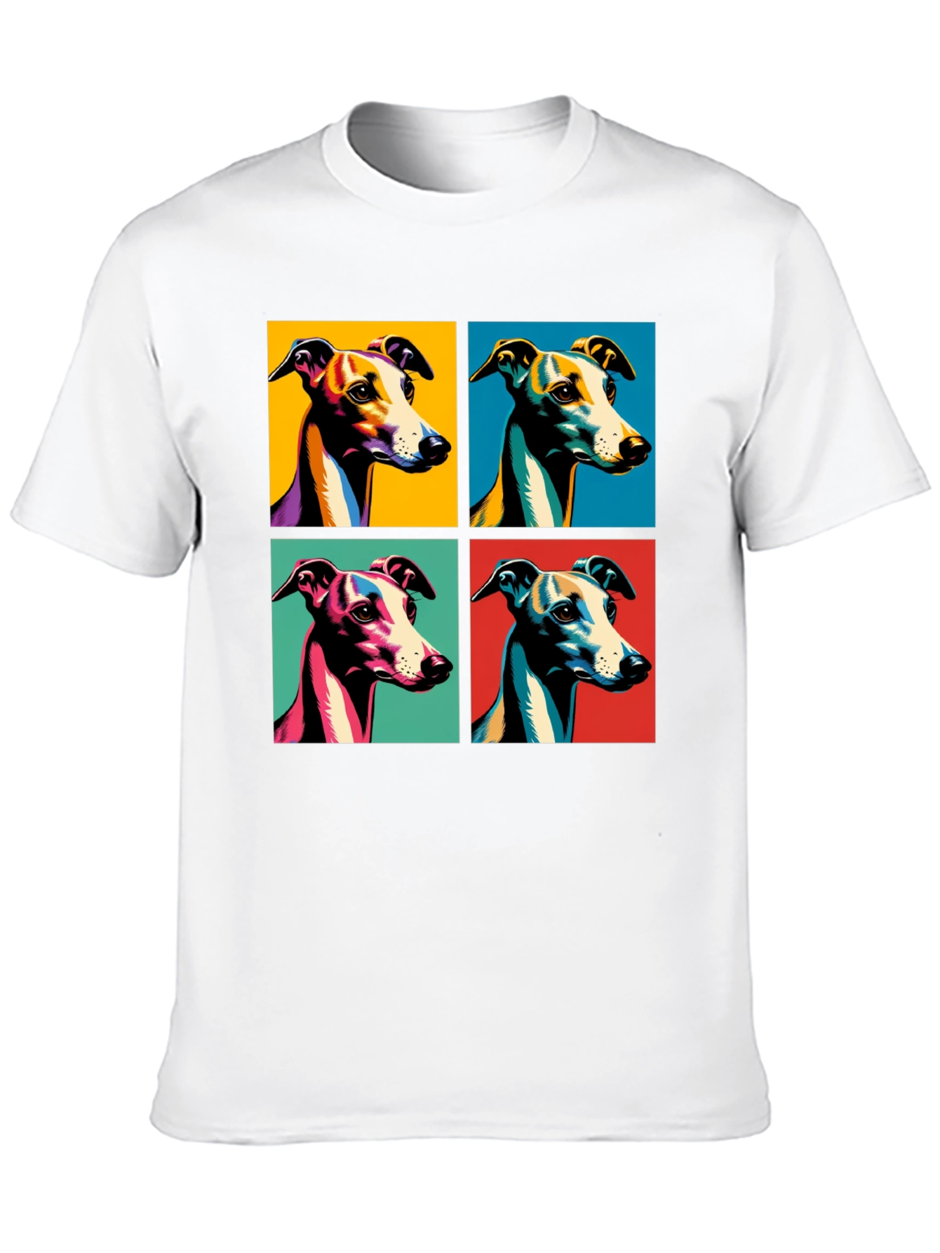Greyhound Pop Art T-Shirt – Colorful Dog Lover Tee