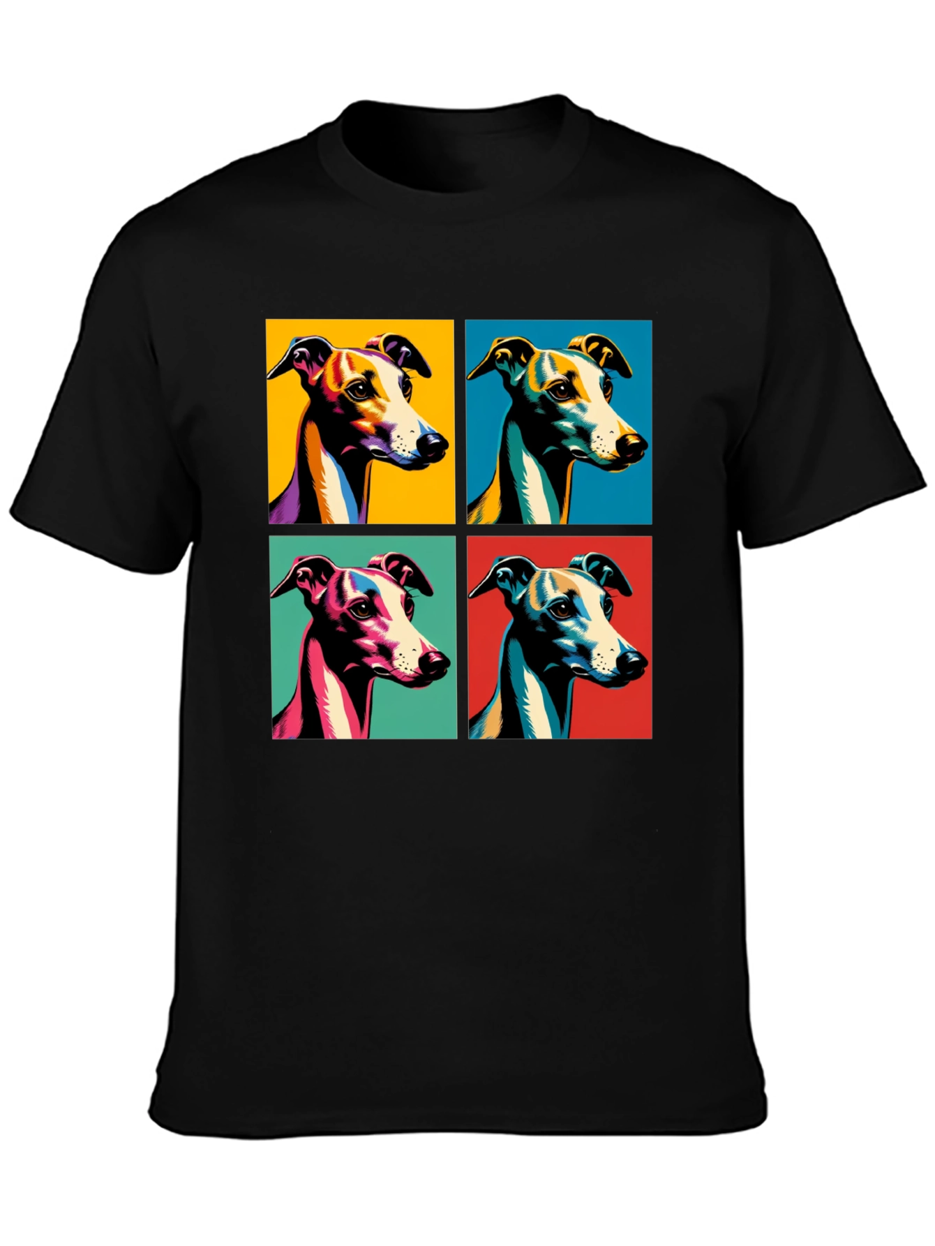 Greyhound Pop Art T-Shirt – Colorful Dog Lover Tee