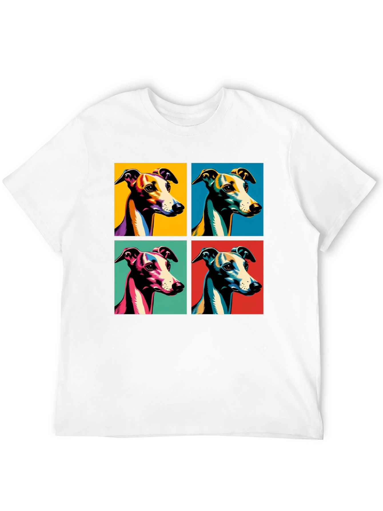 Greyhound Pop Art T-Shirt – Colorful Dog Lover Tee