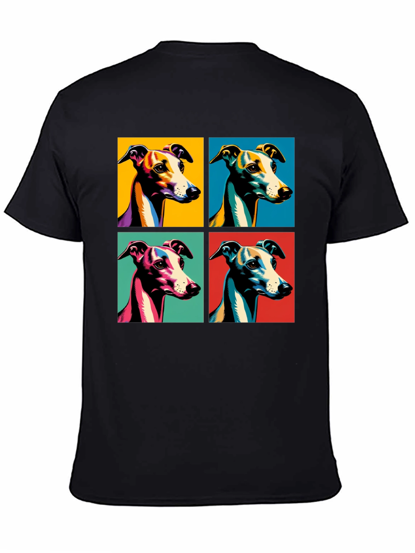 Greyhound Pop Art T-Shirt – Colorful Dog Lover Tee
