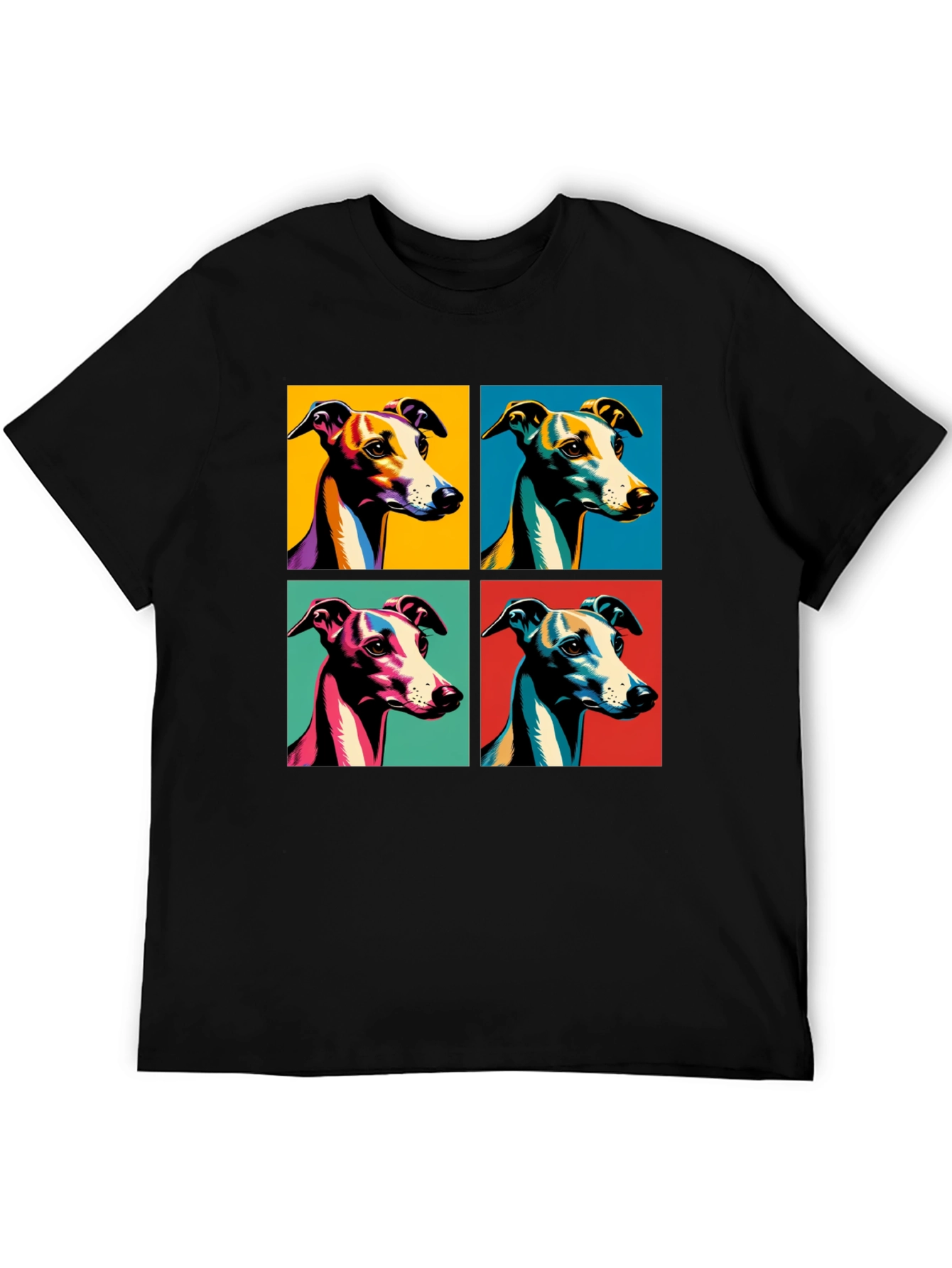 Greyhound Pop Art T-Shirt – Colorful Dog Lover Tee