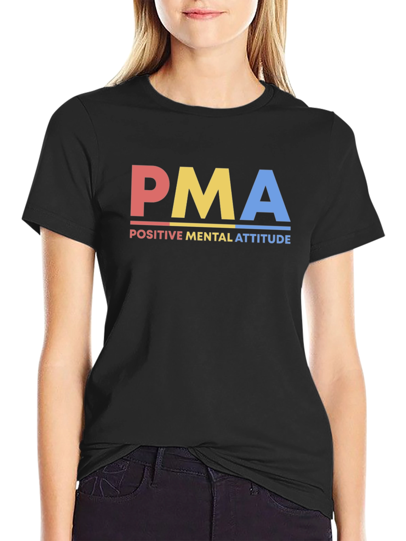 PMA Positive Mental Attitude Graphic T-Shirt
