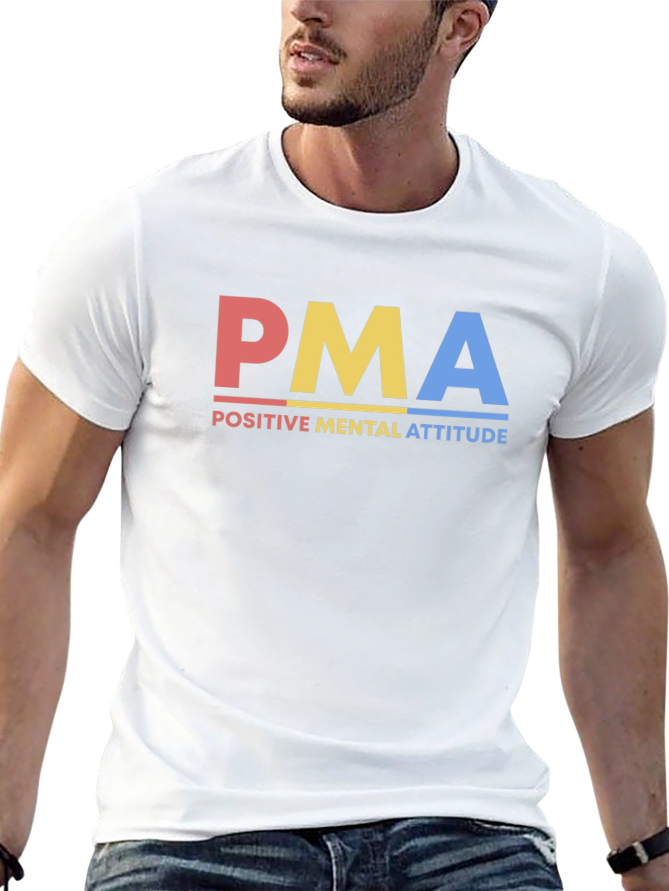 PMA Positive Mental Attitude Graphic T-Shirt
