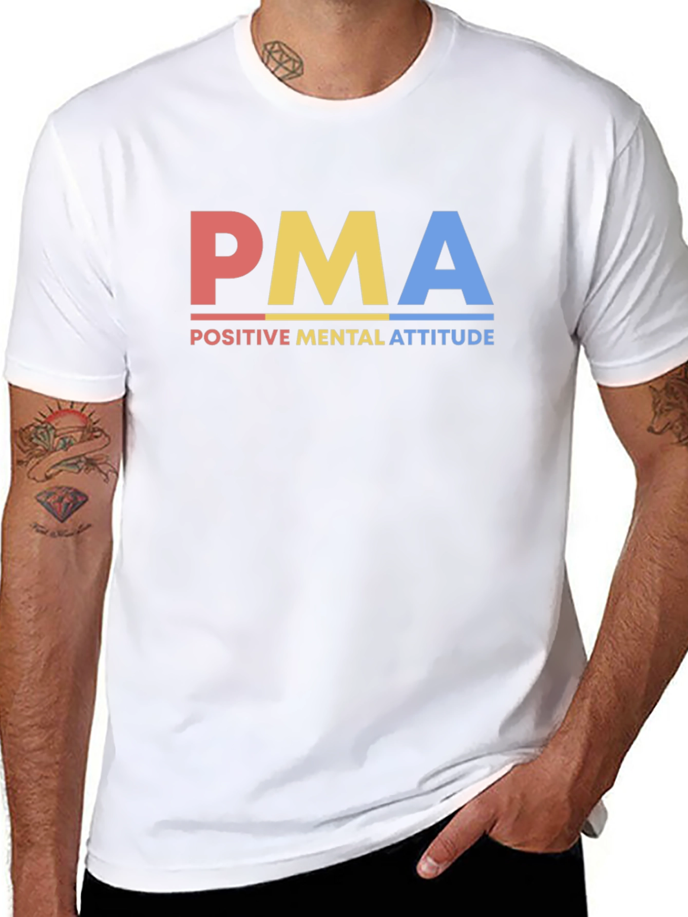 PMA Positive Mental Attitude Graphic T-Shirt