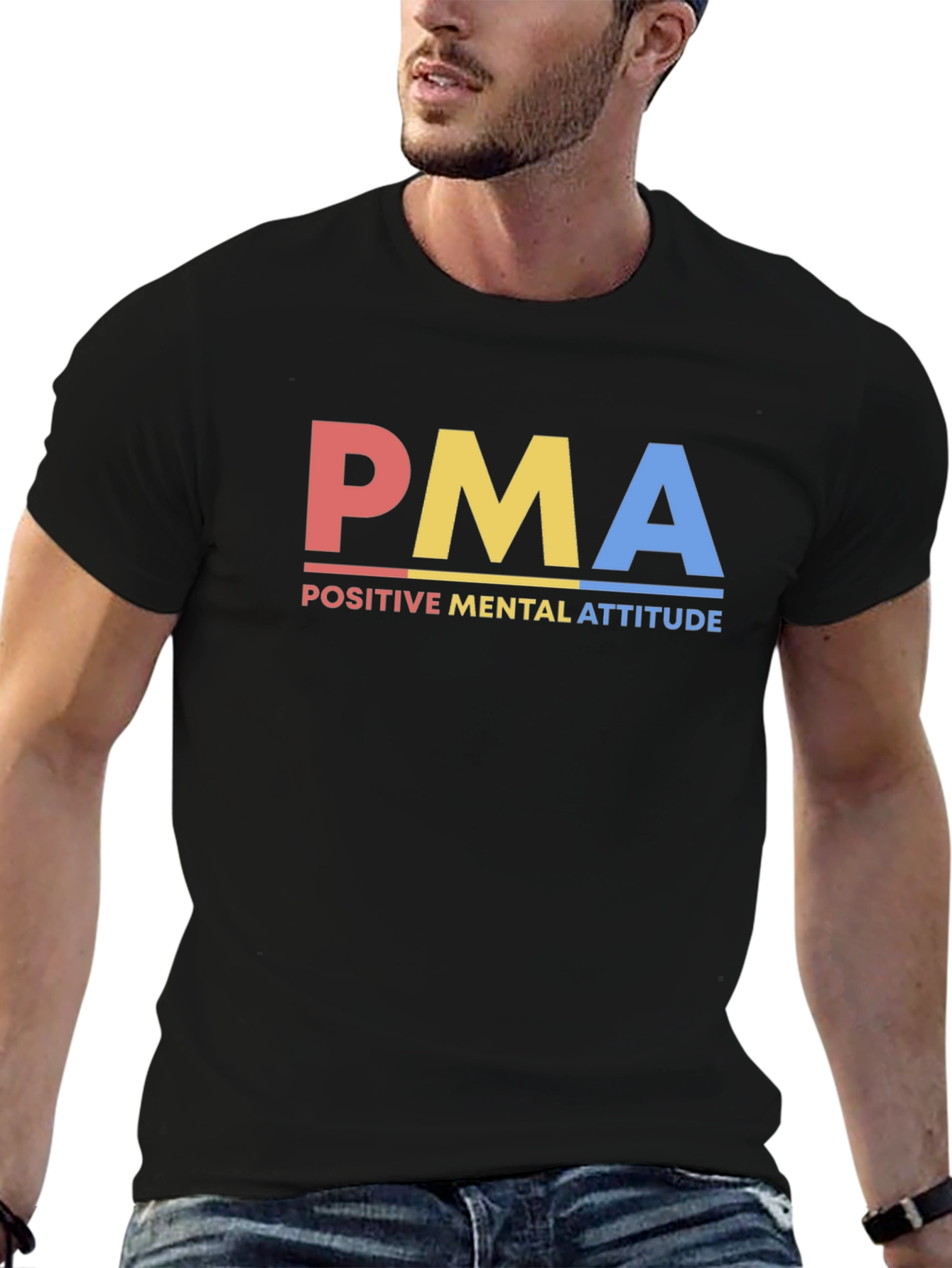PMA Positive Mental Attitude Graphic T-Shirt