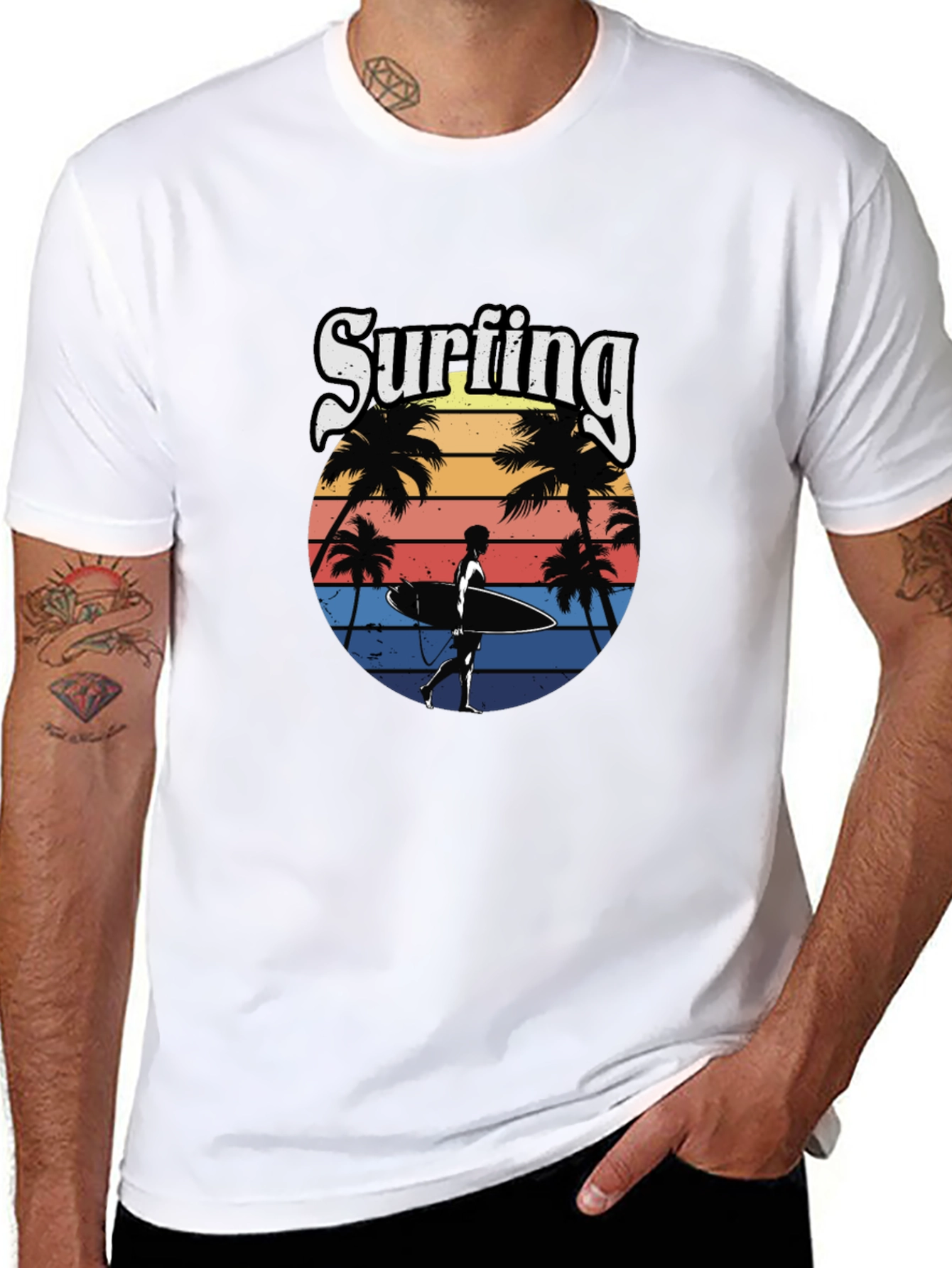 Surfing T-Shirt: Retro Beach Vibes Tee