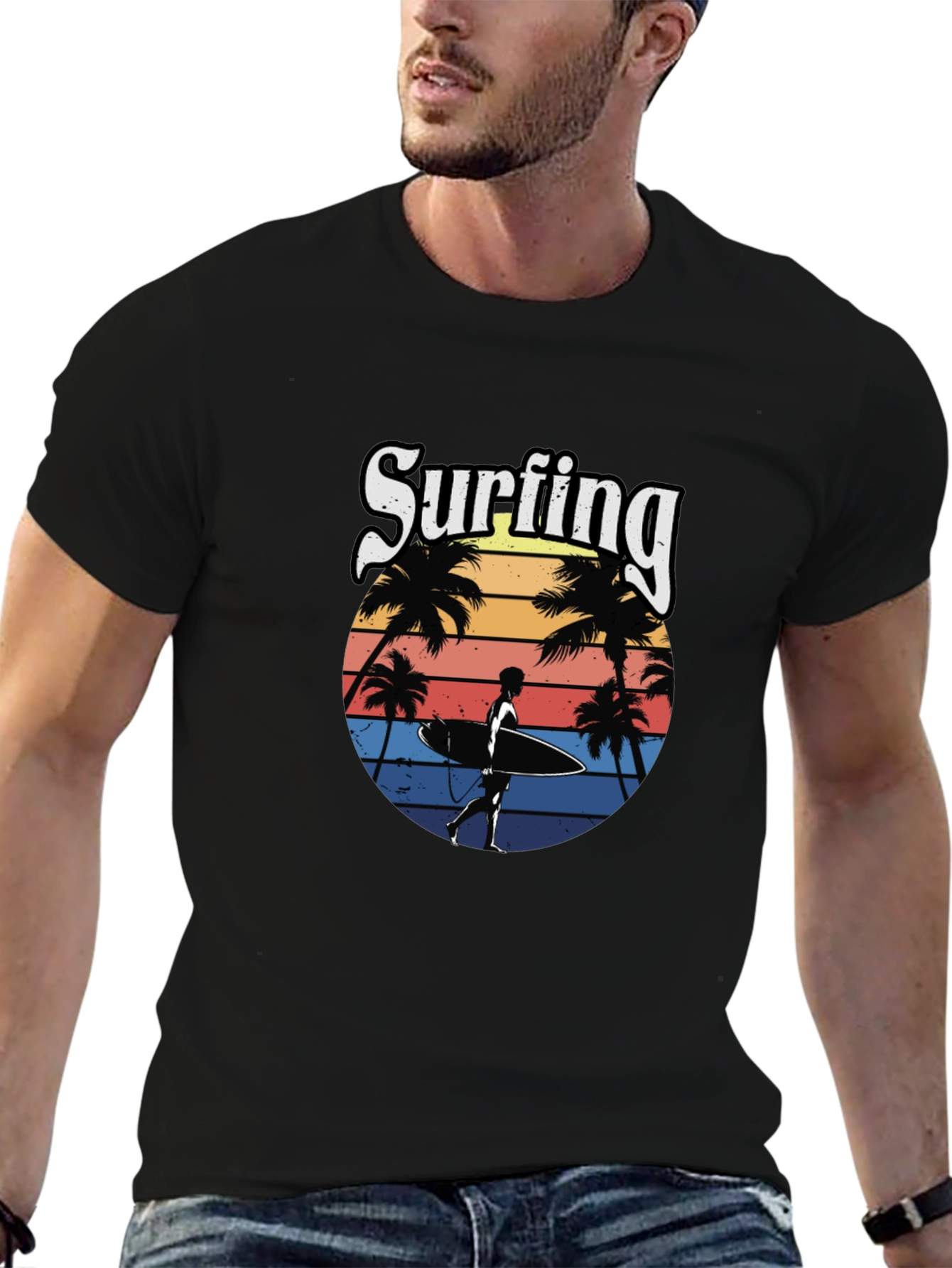 Surfing T-Shirt: Retro Beach Vibes Tee