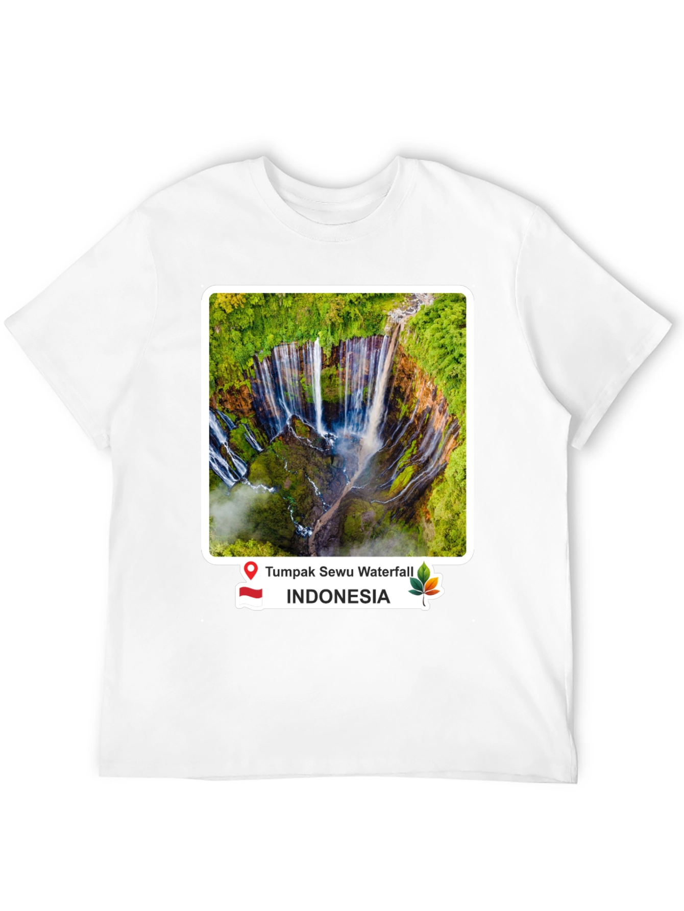 Tumpak Sewu Waterfall Indonesia T-Shirt