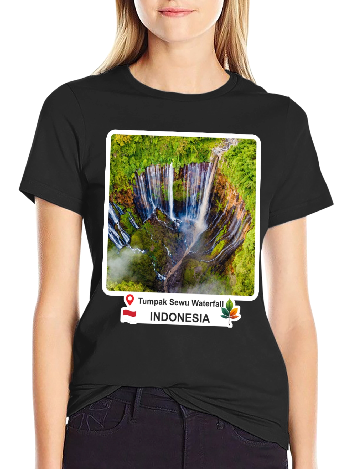 Tumpak Sewu Waterfall Indonesia T-Shirt