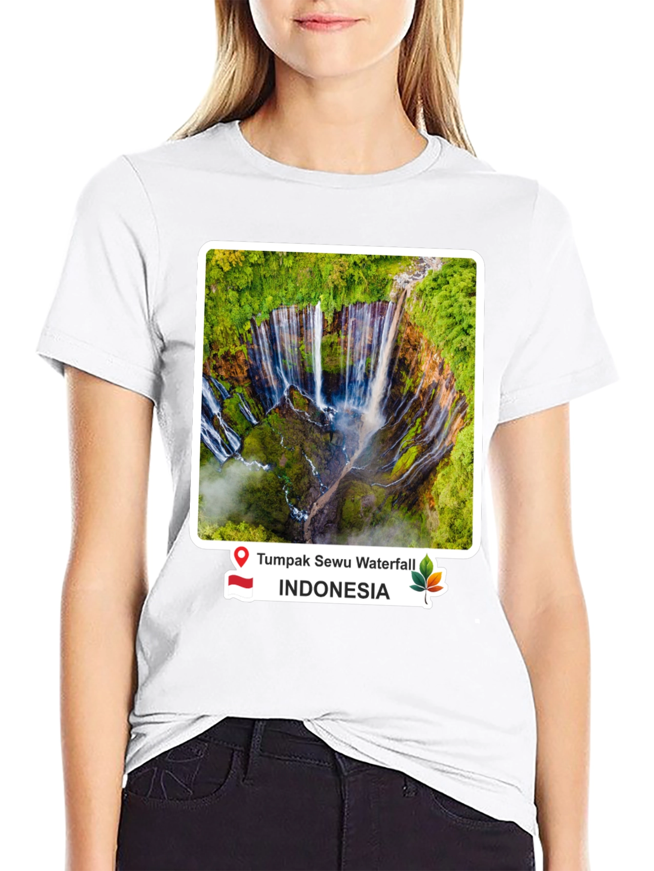Tumpak Sewu Waterfall Indonesia T-Shirt
