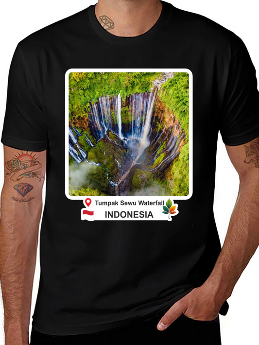 Tumpak Sewu Waterfall Indonesia T-Shirt