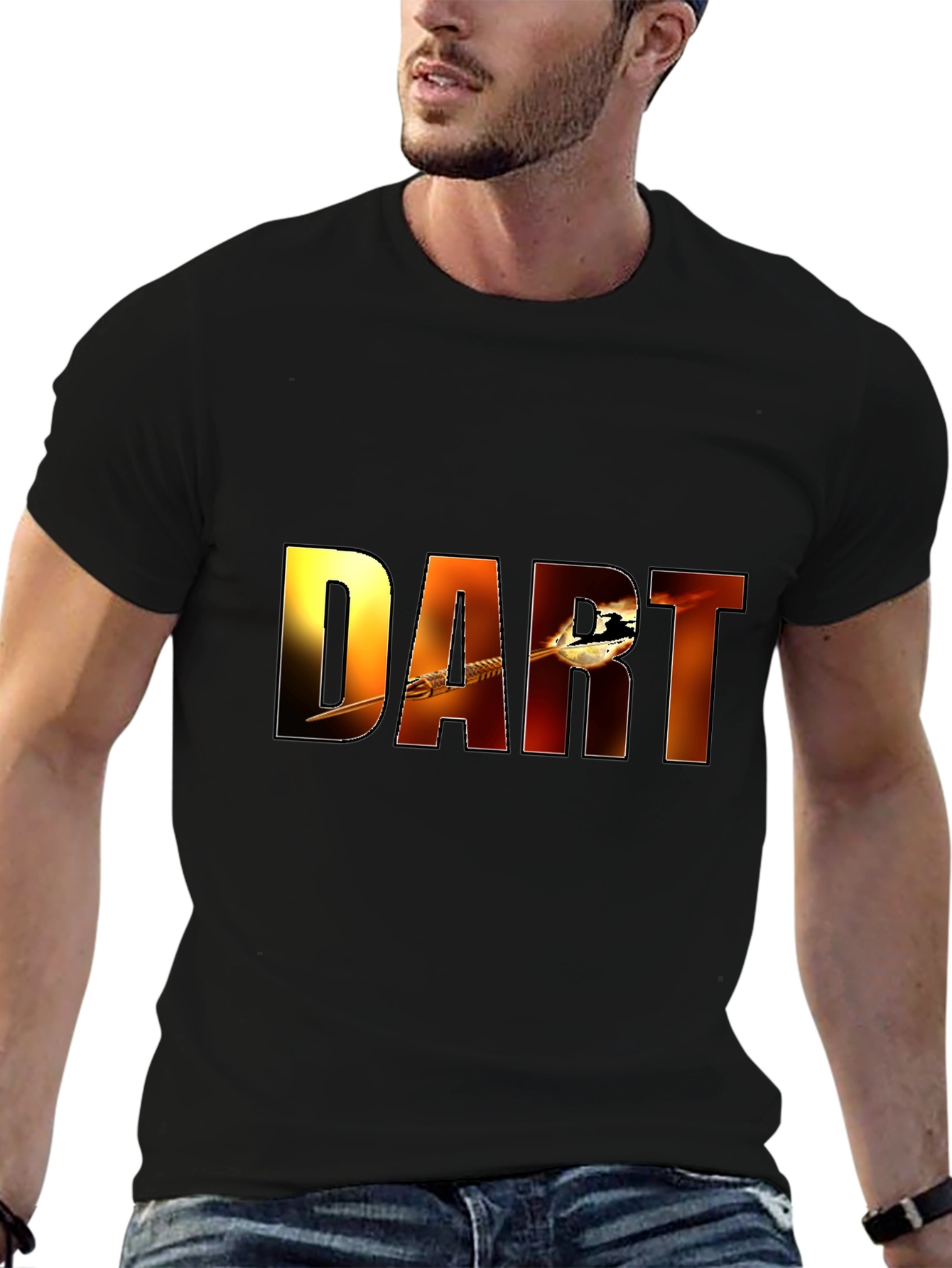 DART Graphic Tee - Black Cotton Blend
