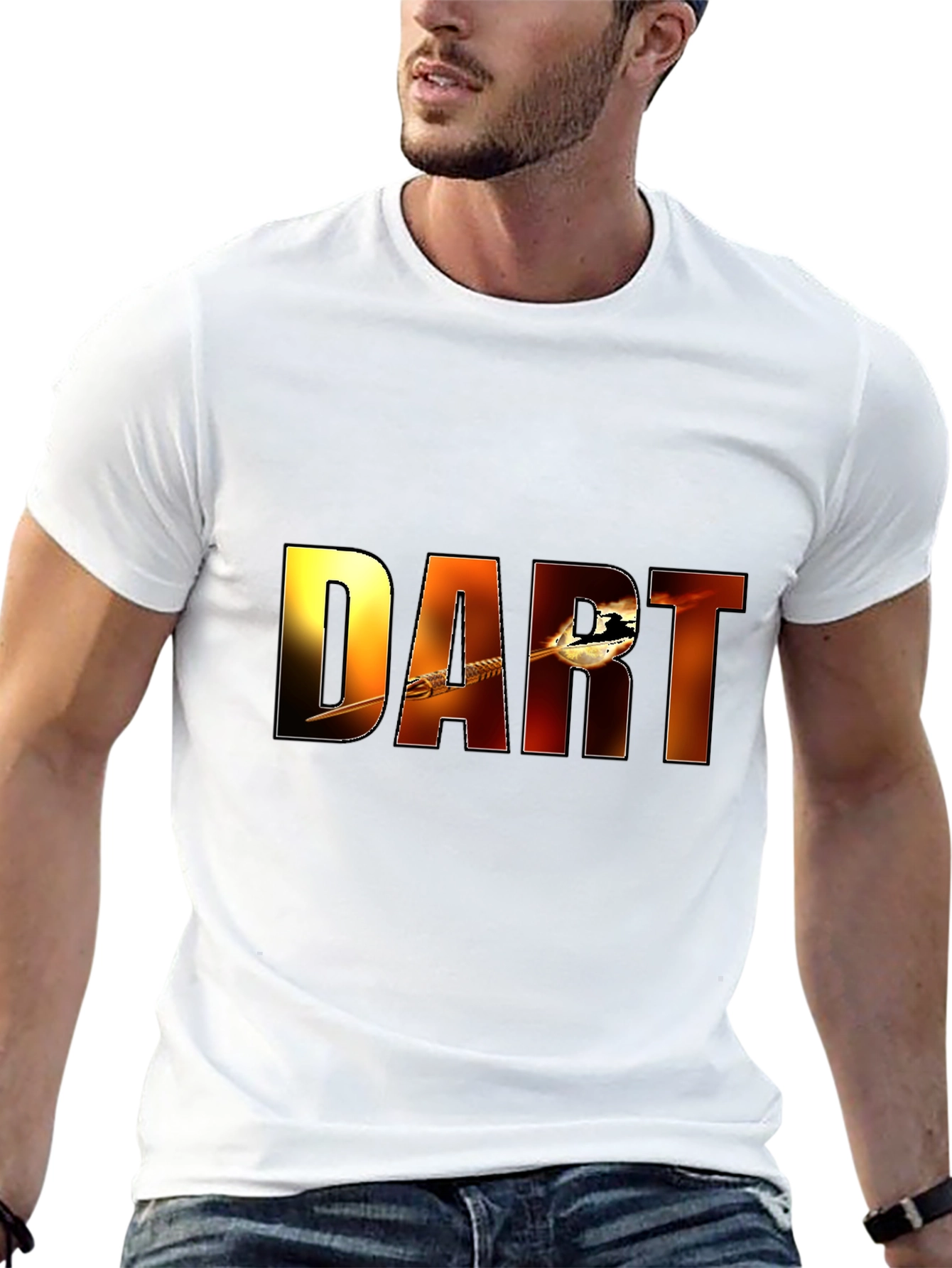 DART Graphic Tee - Black Cotton Blend