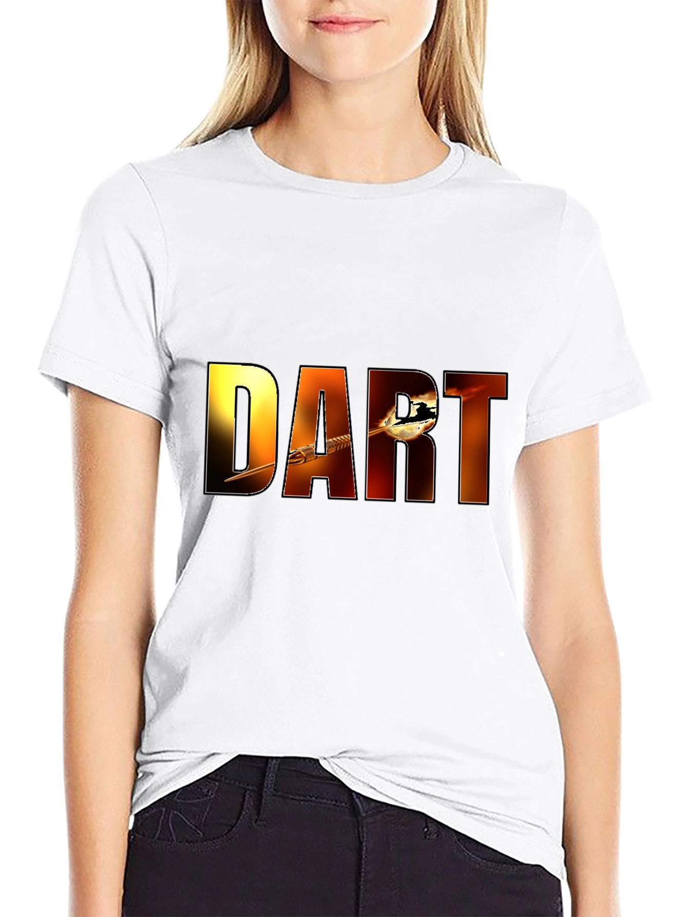 DART Graphic Tee - Black Cotton Blend