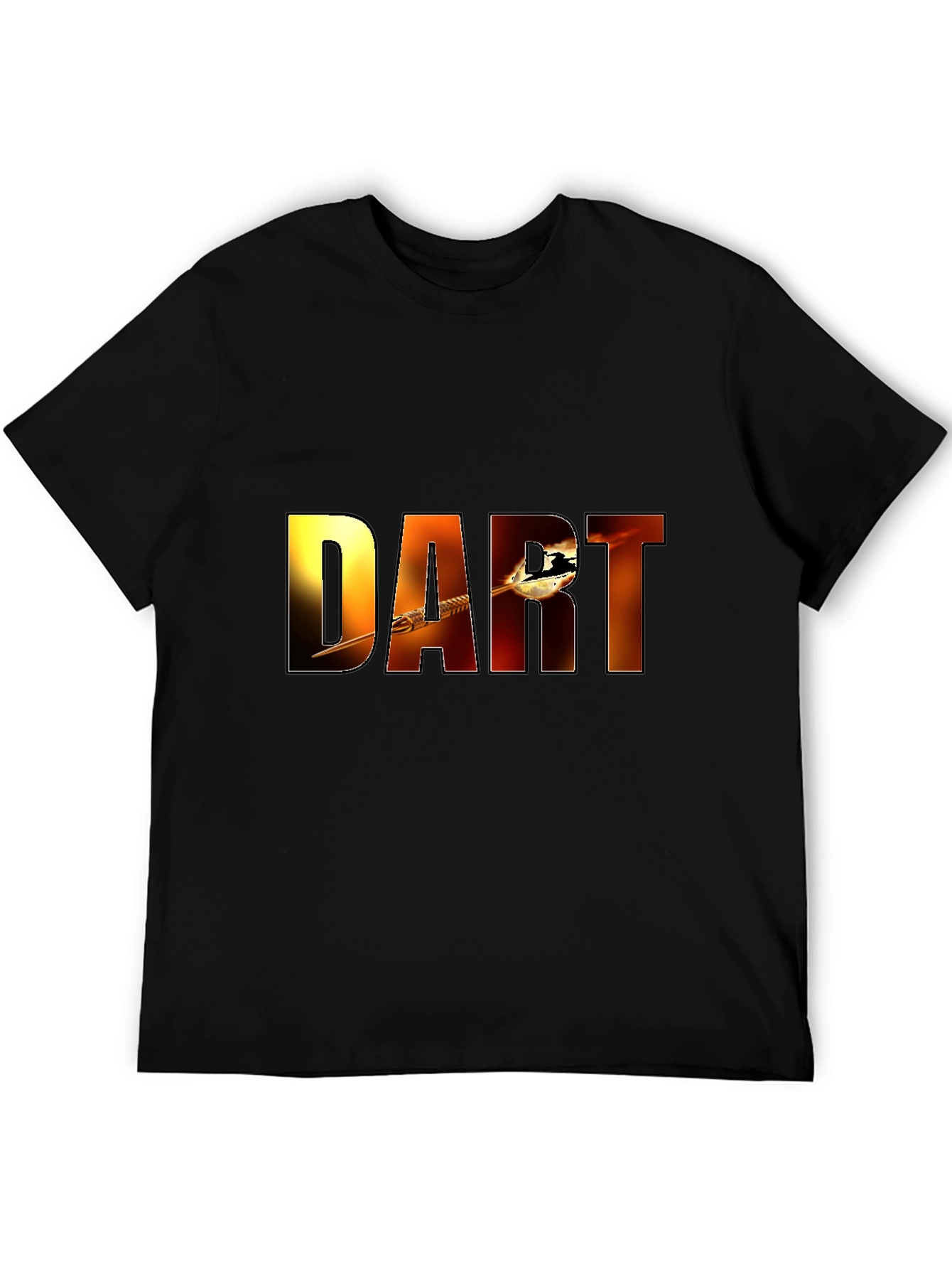 DART Graphic Tee - Black Cotton Blend