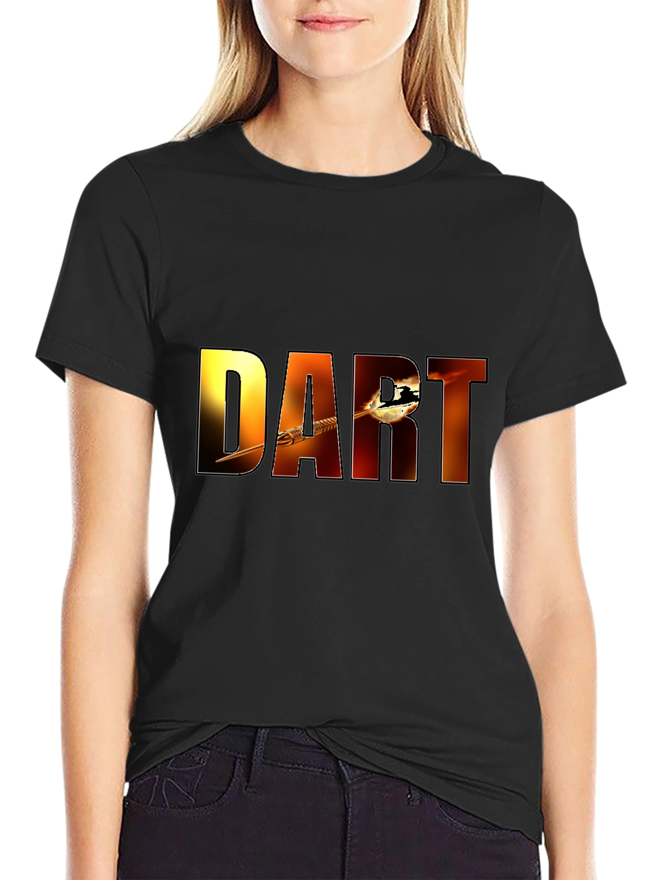 DART Graphic Tee - Black Cotton Blend
