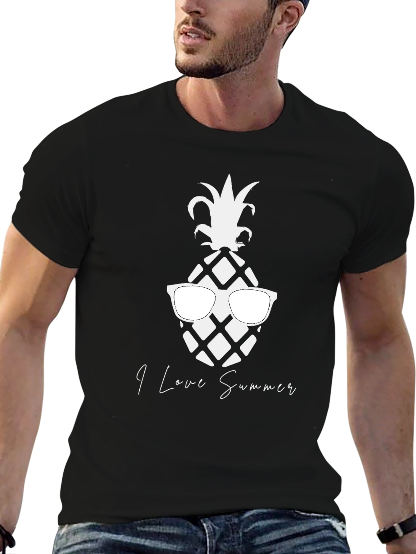 Pineapple Sunglasses Graphic Tee - Summer Vibes