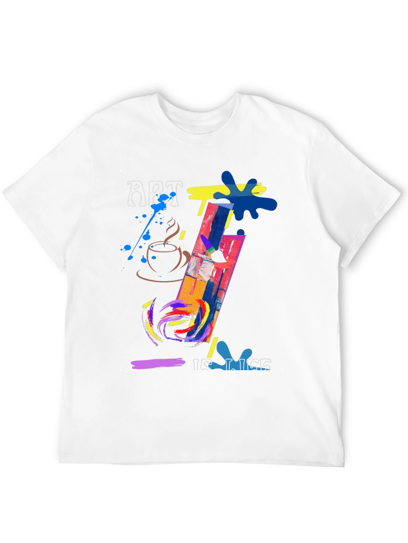 Art is Life Graphic Tee - Painterly Design