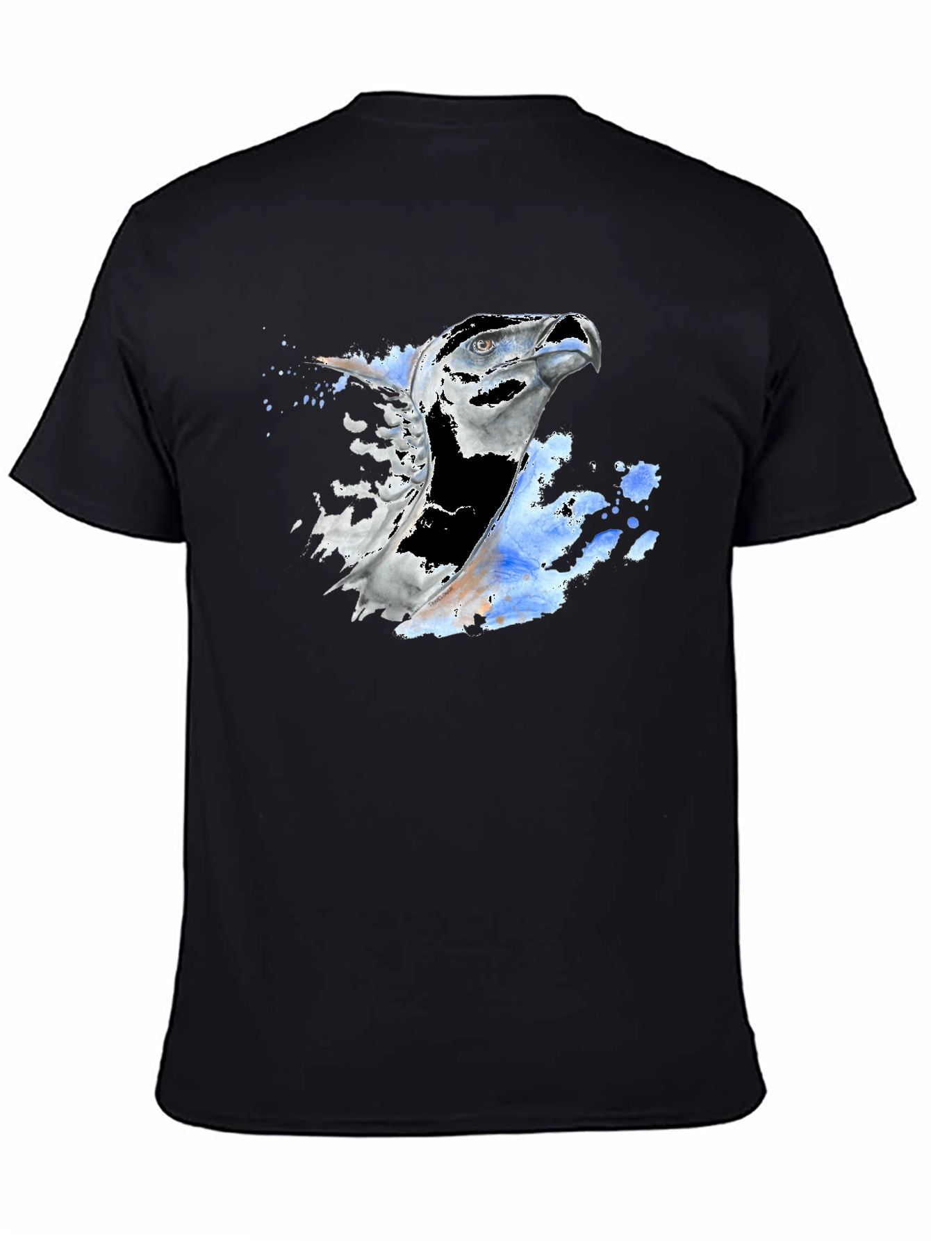 Cool Eagle Graphic Black T-Shirt