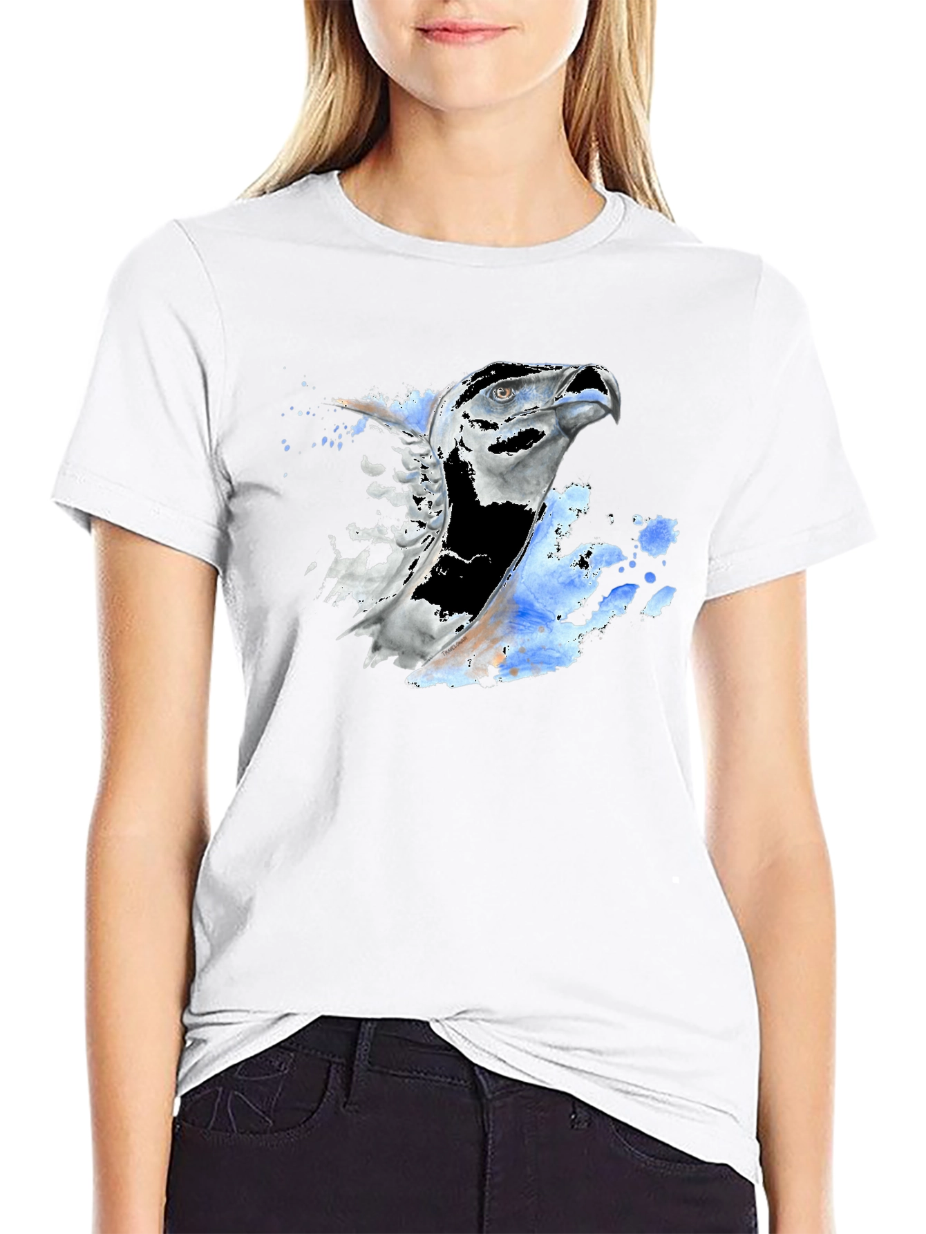 Cool Eagle Graphic Black T-Shirt