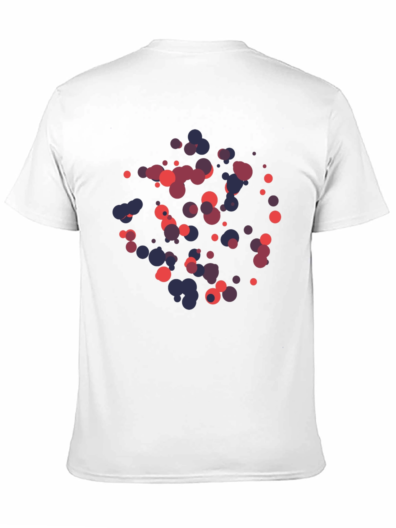 Abstract Dot Pattern Black T-Shirt