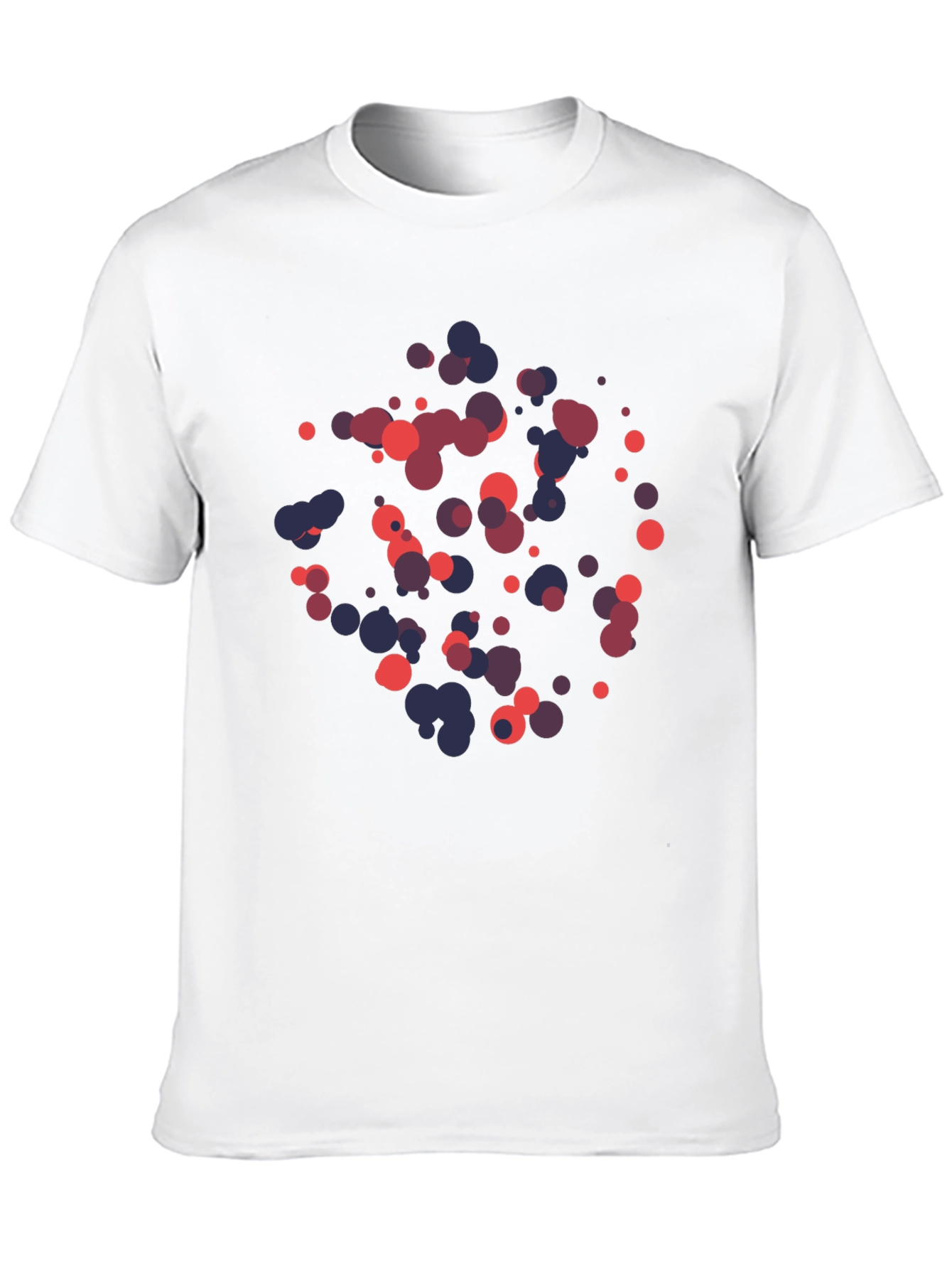 Abstract Dot Pattern Black T-Shirt