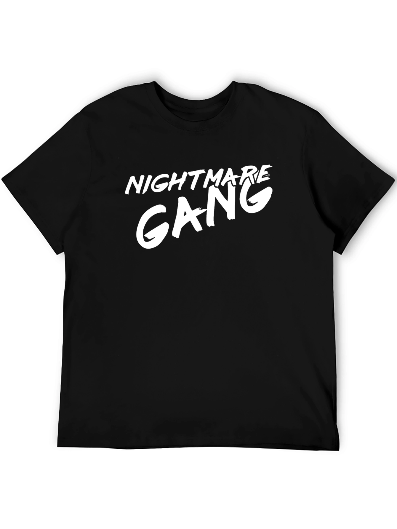 Nightmare Gang Graphic Tee - Black Cotton T-Shirt