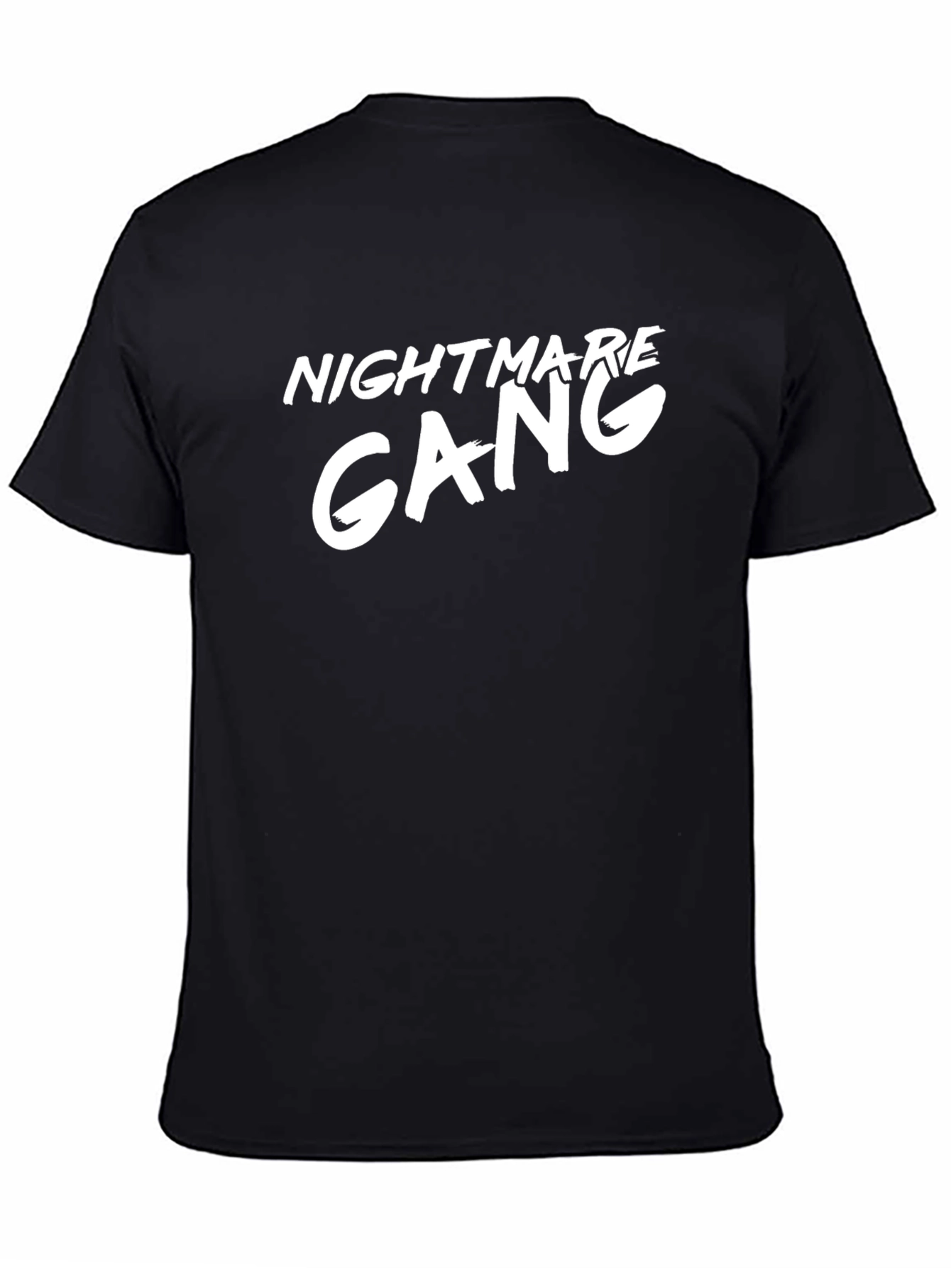 Nightmare Gang Graphic Tee - Black Cotton T-Shirt