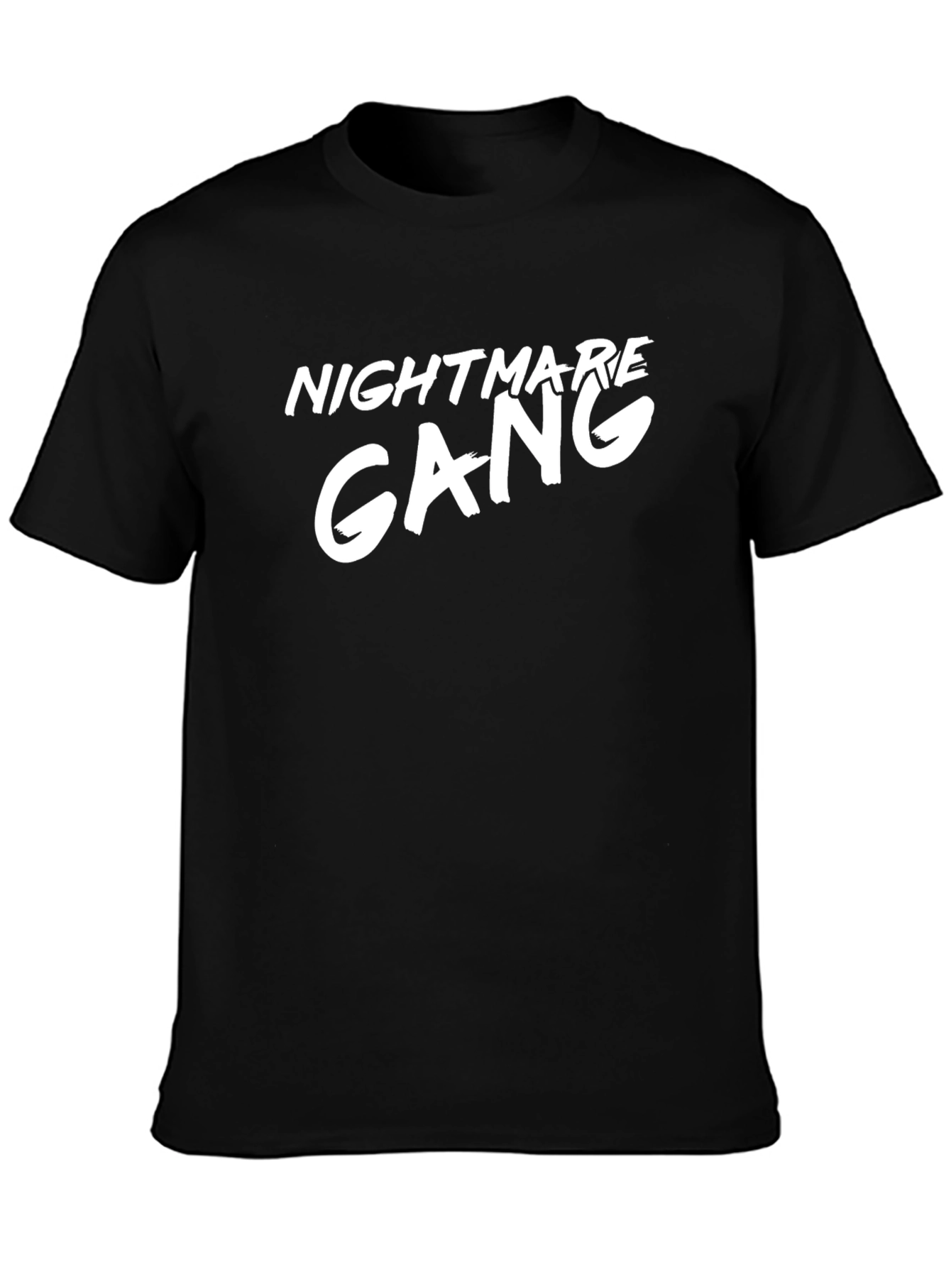 Nightmare Gang Graphic Tee - Black Cotton T-Shirt