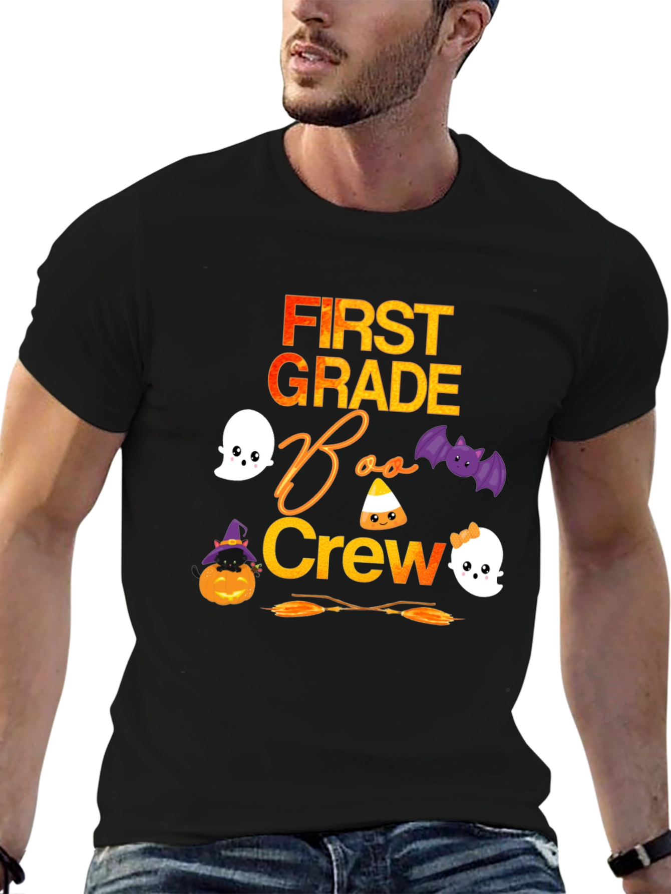 First Grade Boo Crew Halloween T-Shirt