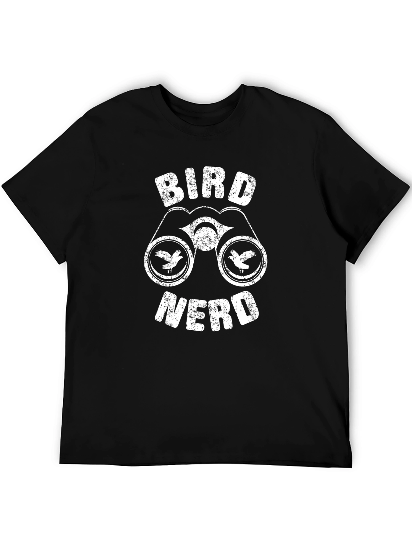 Bird Nerd Binoculars Graphic Tee - Black